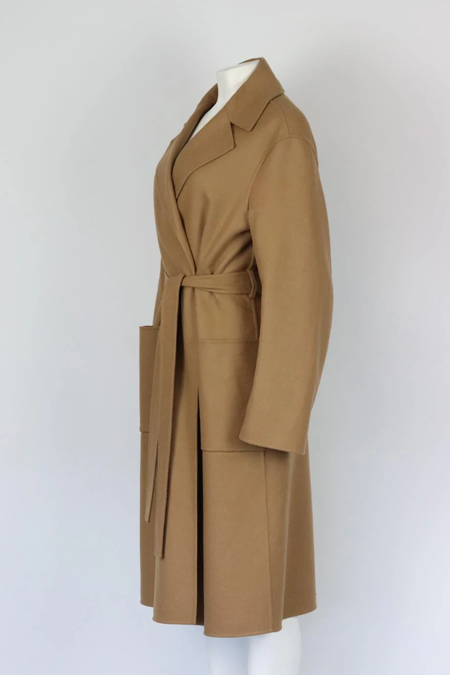 CHRISTIAN DIOR BELTED WOOL BLEND COAT FR 44 UK 16 - Image 3