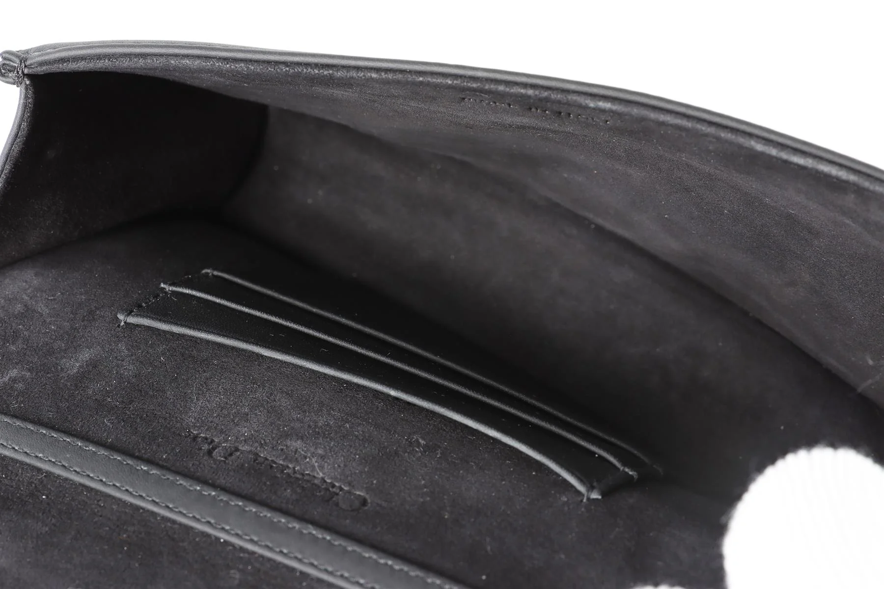 CHRISTIAN DIOR BLACK DIORAMA ULTRAMATTE LEATHER CLUTCH WITH CHAIN - Image 11