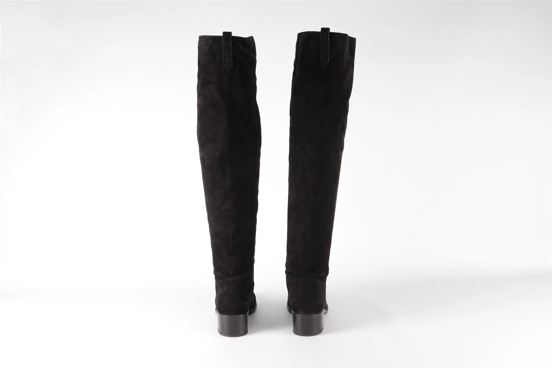 CHRISTIAN DIOR BLACK GLOBAL SUEDE OVER THE KNEE BOOTS EU 38.5 UK 5.5 US 8.5 - Image 5
