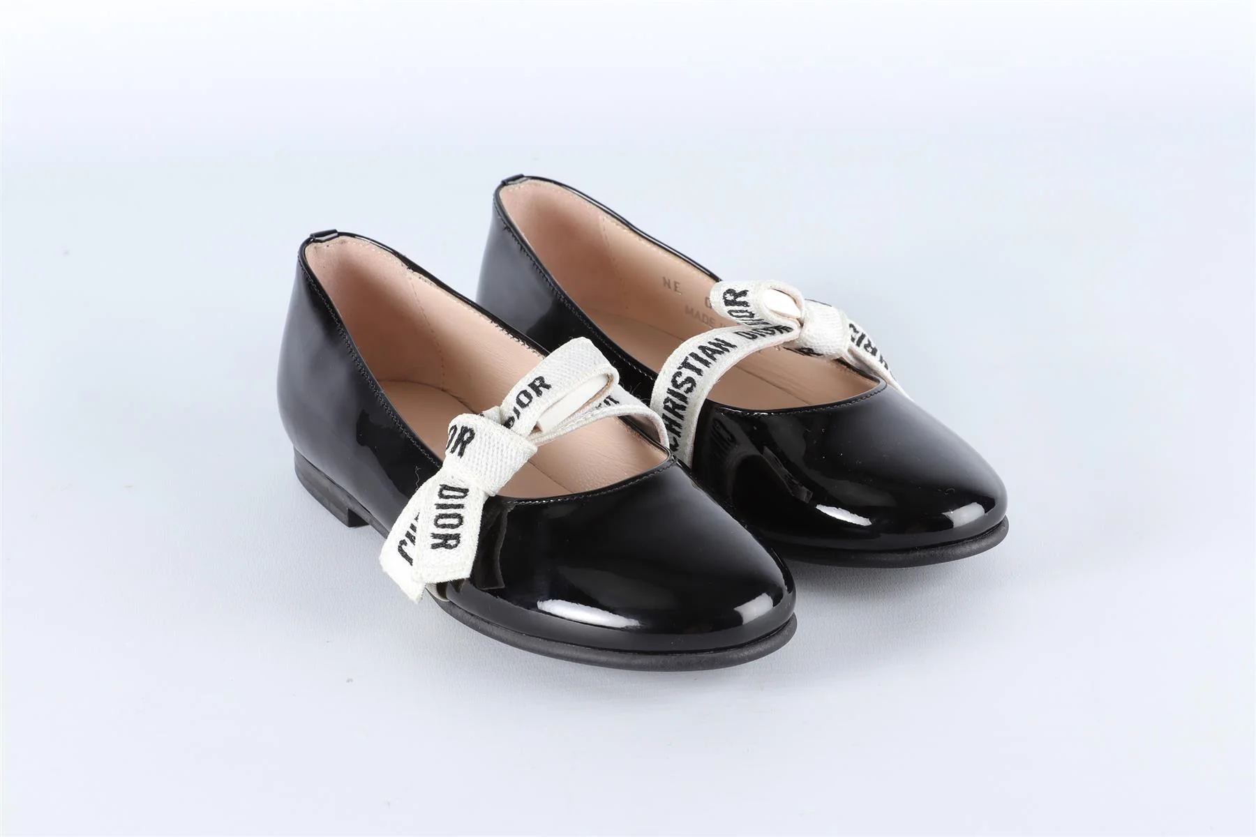 CHRISTIAN DIOR BLACK KIDS GIRLS BALLET FLATS EU 28 UK 10 US 11 - Image 2