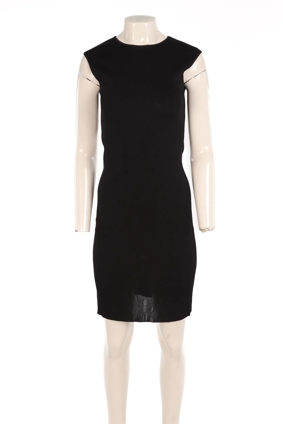 CHRISTIAN DIOR BLACK KNIT MIDI DRESS SMALL - Image 2