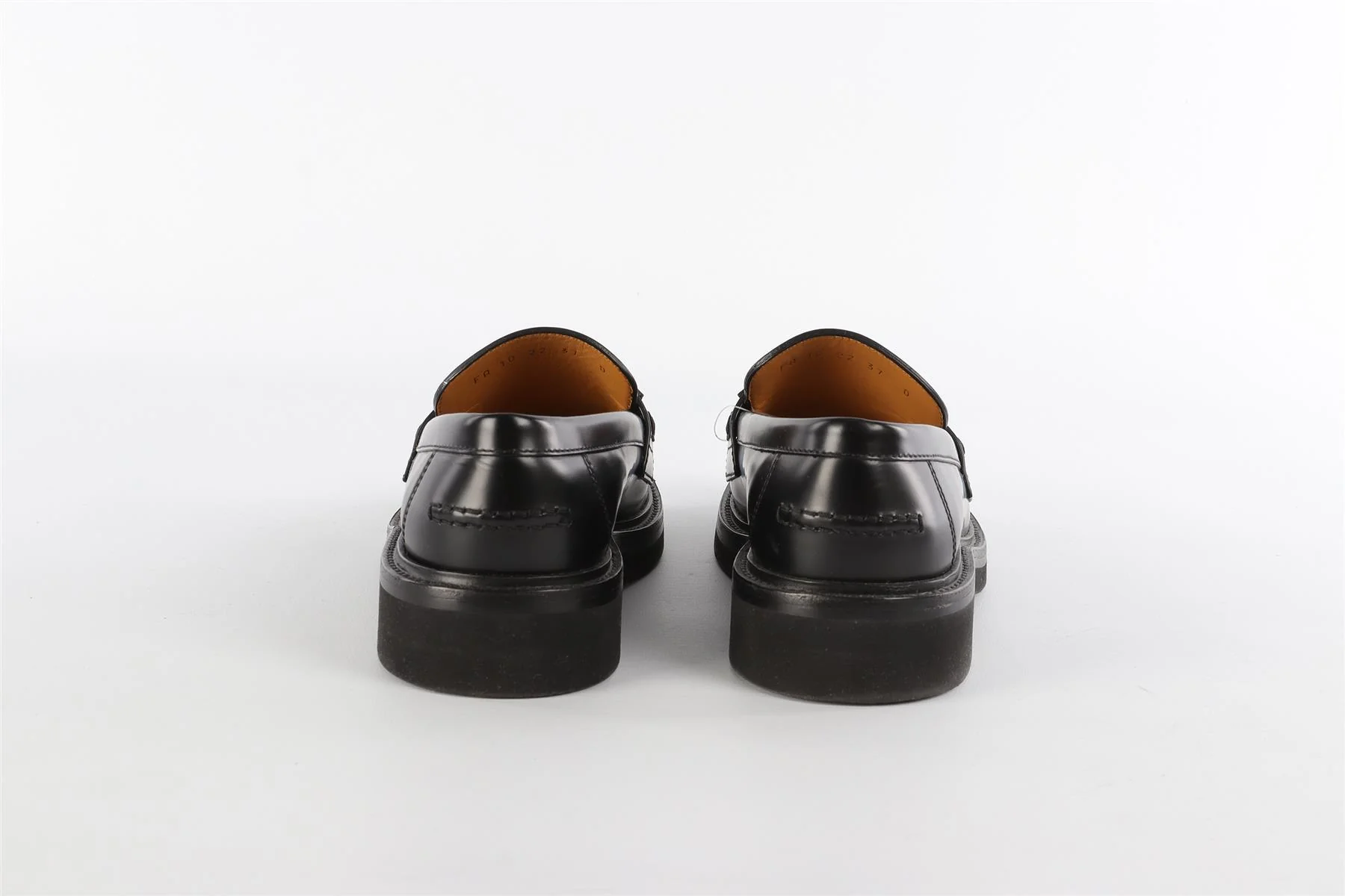 CHRISTIAN DIOR BLACK LEATHER LOAFERS EU 37 UK 4 US 6.5 - Image 5