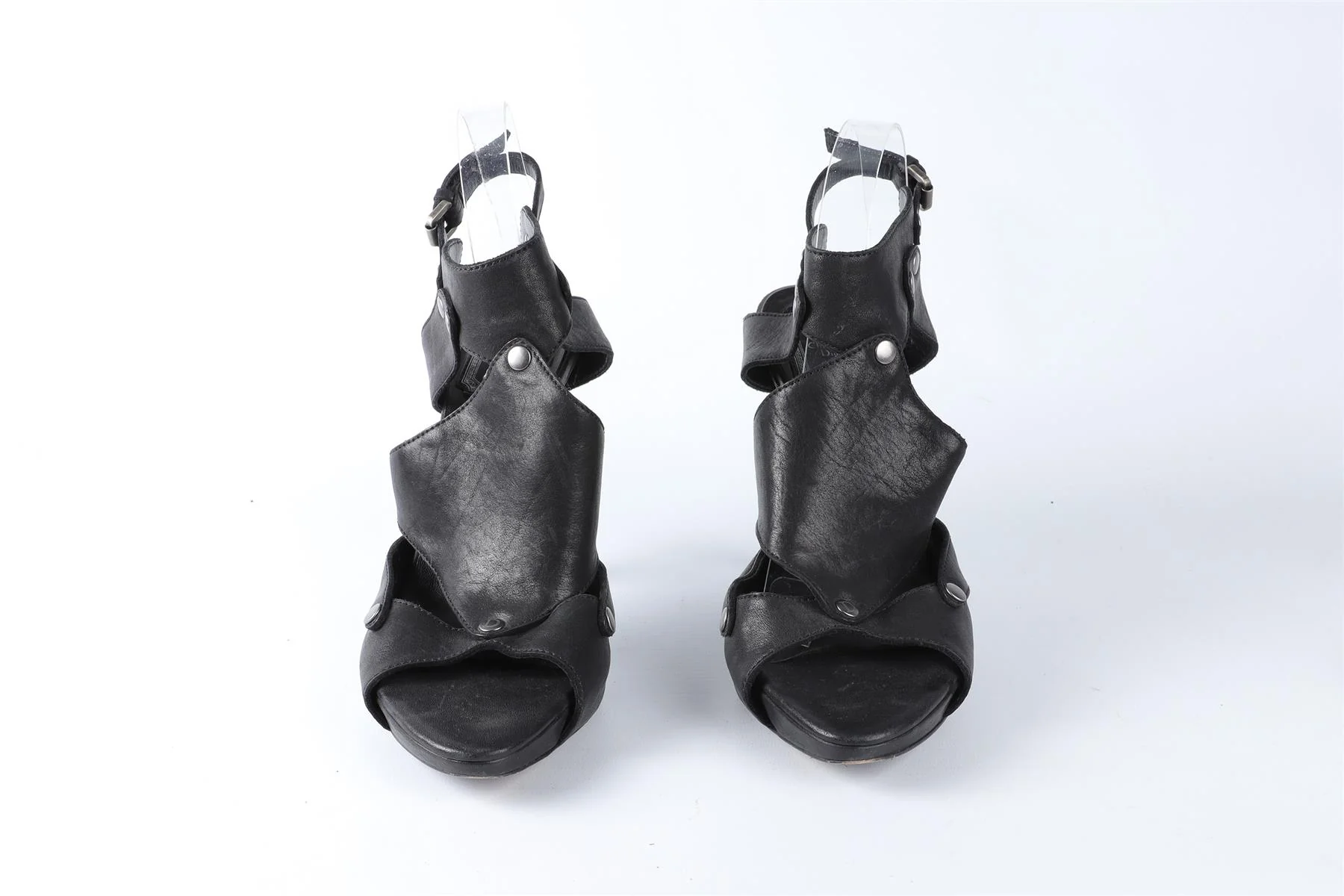 CHRISTIAN DIOR BLACK LEATHER SANDALS EU 39 UK 6 US 9 - Image 3