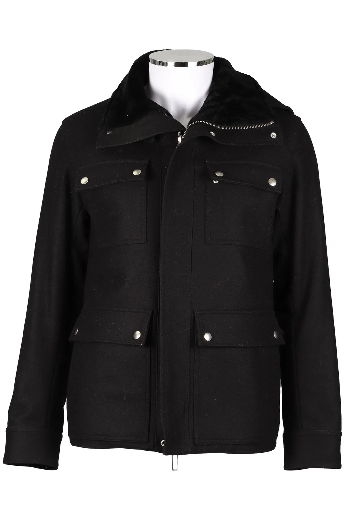 CHRISTIAN DIOR BLACK MEN'S WOOL BLEND JACKET IT 48 UK 38