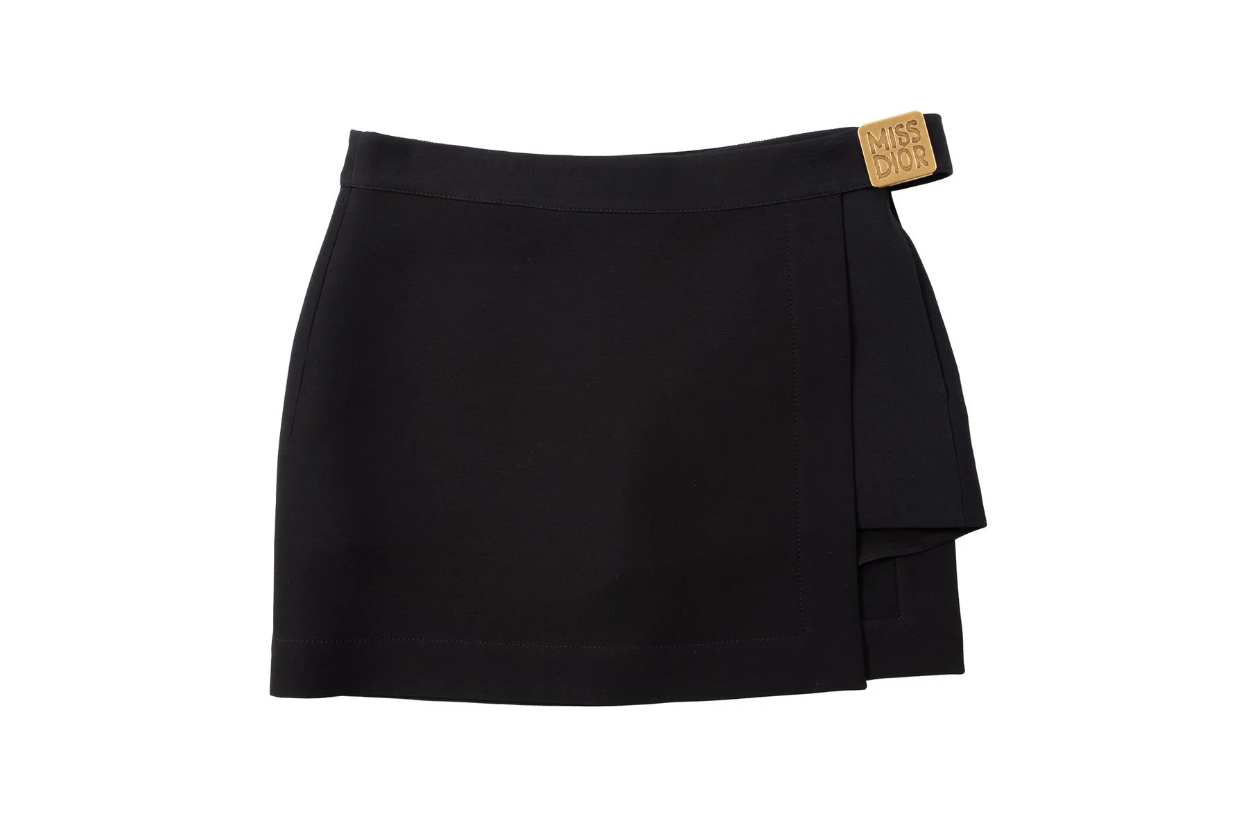 CHRISTIAN DIOR BLACK MISS DIOR WOOL MINI SKORT FR 38 UK 10 - Image 2