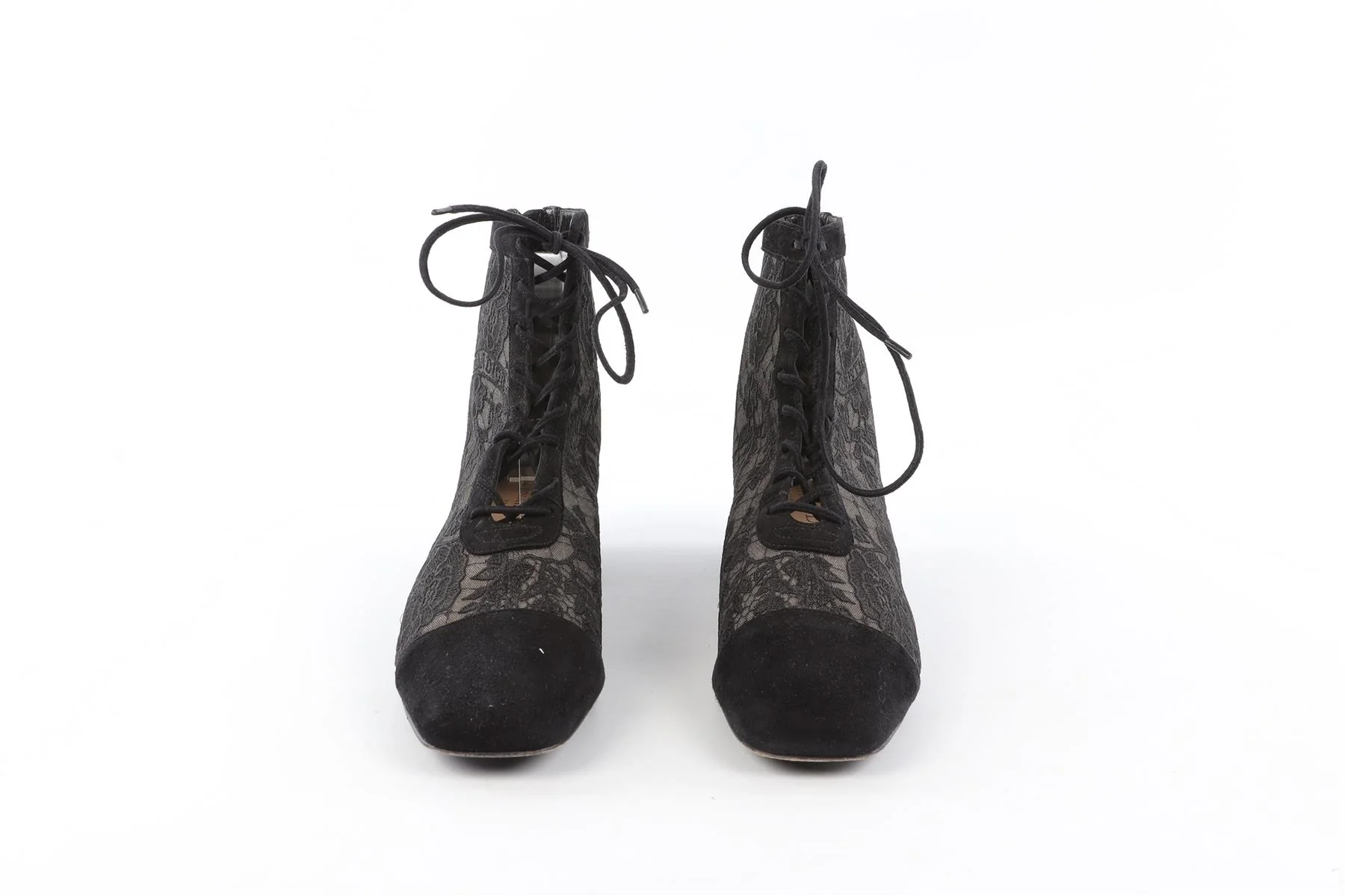 CHRISTIAN DIOR BLACK NAUGHTILY-D SUEDE ANKLE BOOTS EU 37.5 UK 4.5 US 7.5 - Image 4