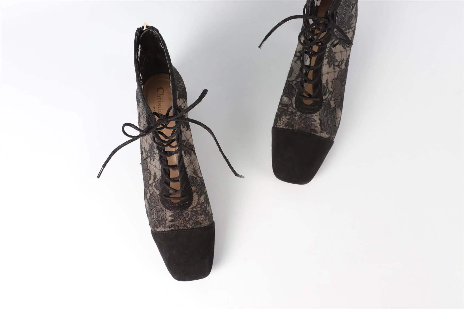 CHRISTIAN DIOR BLACK NAUGHTILY-D SUEDE ANKLE BOOTS EU 38 UK 5 US 8 - Image 4