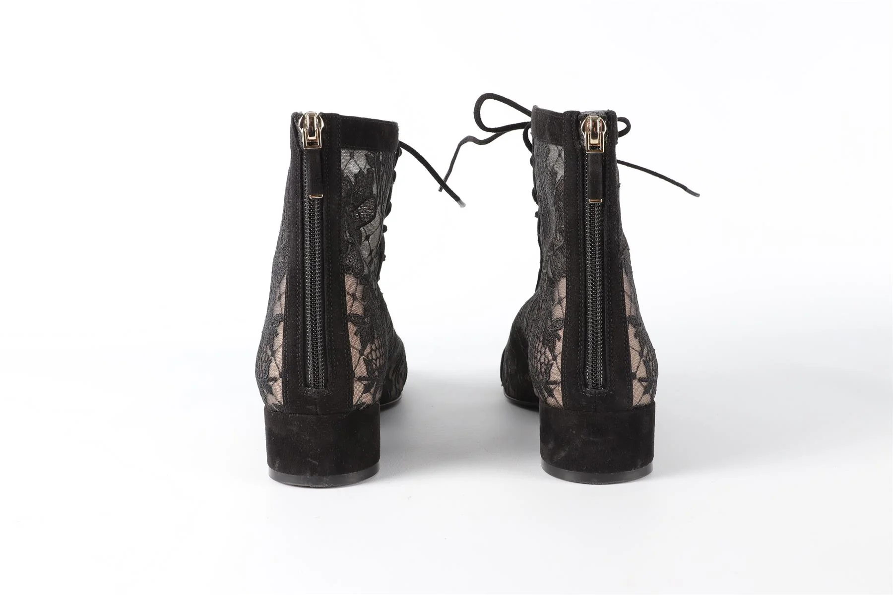 CHRISTIAN DIOR BLACK NAUGHTILY-D SUEDE ANKLE BOOTS EU 38 UK 5 US 8 - Image 5