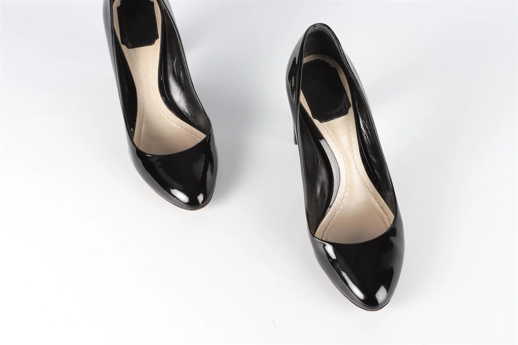 CHRISTIAN DIOR BLACK PATENT LEATHER PUMPS EU 36.5 UK 3.5 US 6.5 - Image 4