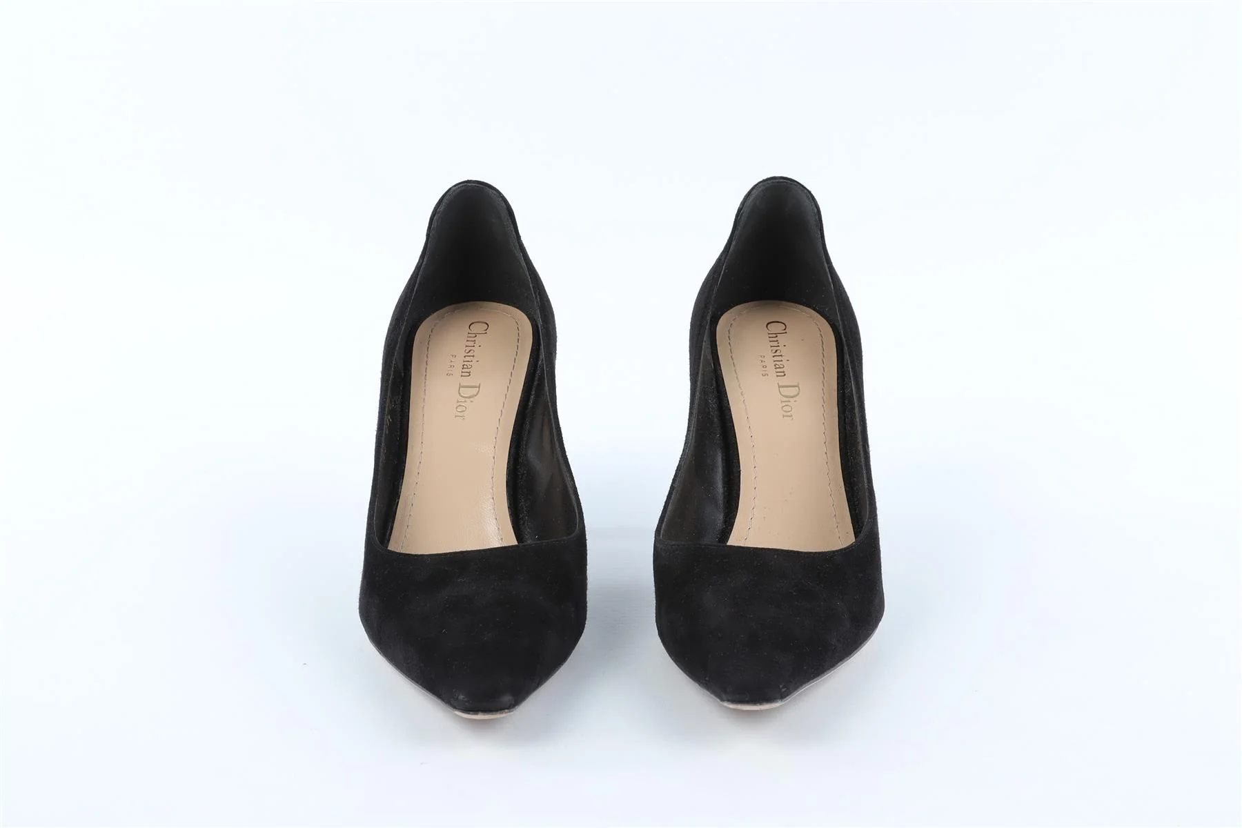 CHRISTIAN DIOR BLACK SUEDE PUMPS EU 38 UK 5 US 8 - Image 3