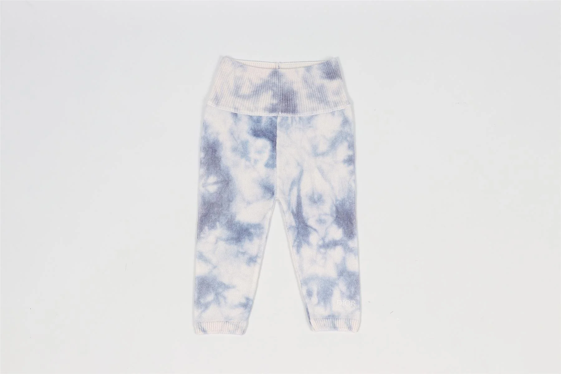 CHRISTIAN DIOR BLUE BABY GRILS WOOL LEGGINGS 6 MONTHS - Image 2