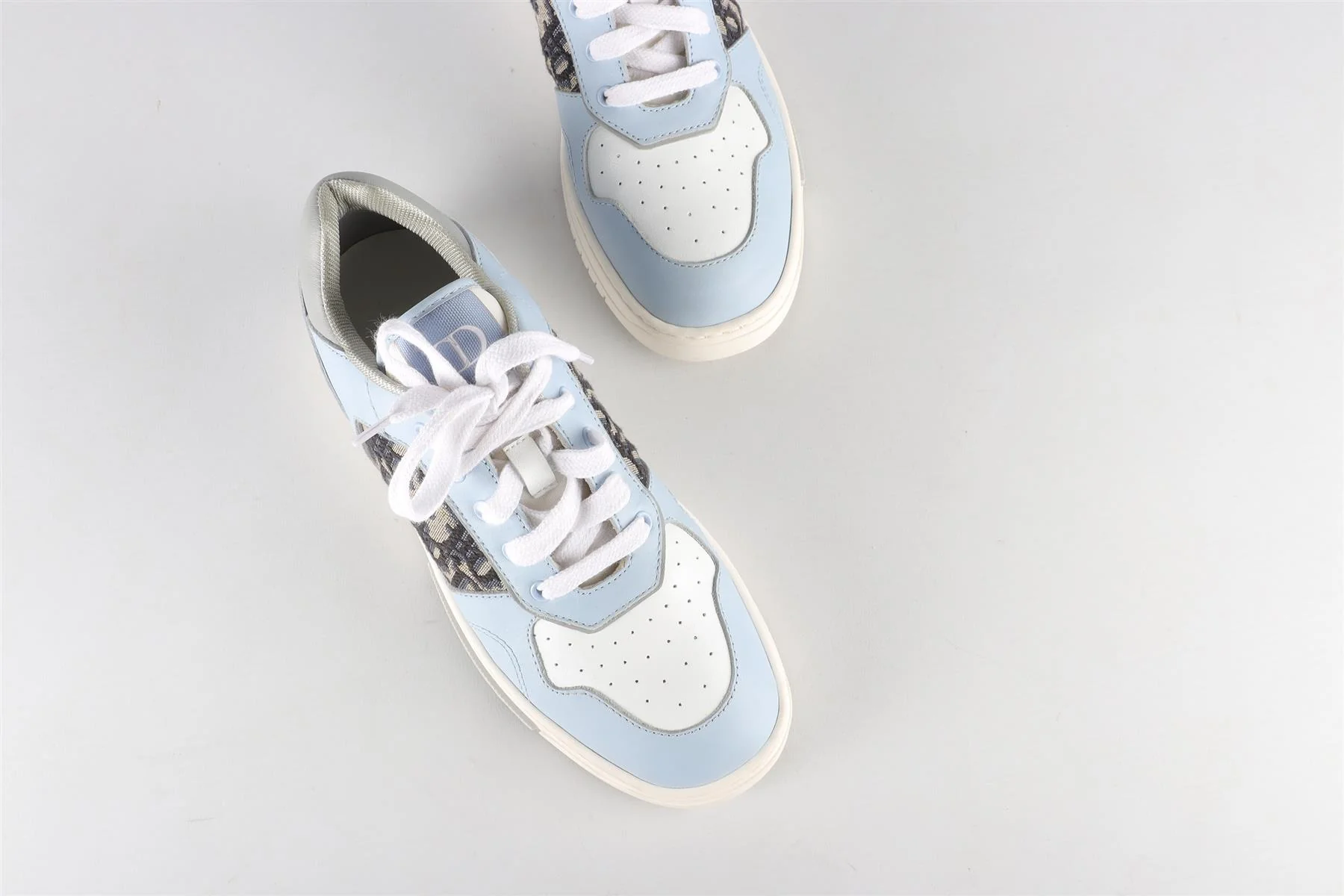 CHRISTIAN DIOR BLUE KIDS BOYS B27 UPTOWN SNEAKERS EU 35 UK 2.5 US 3.5 - Image 4