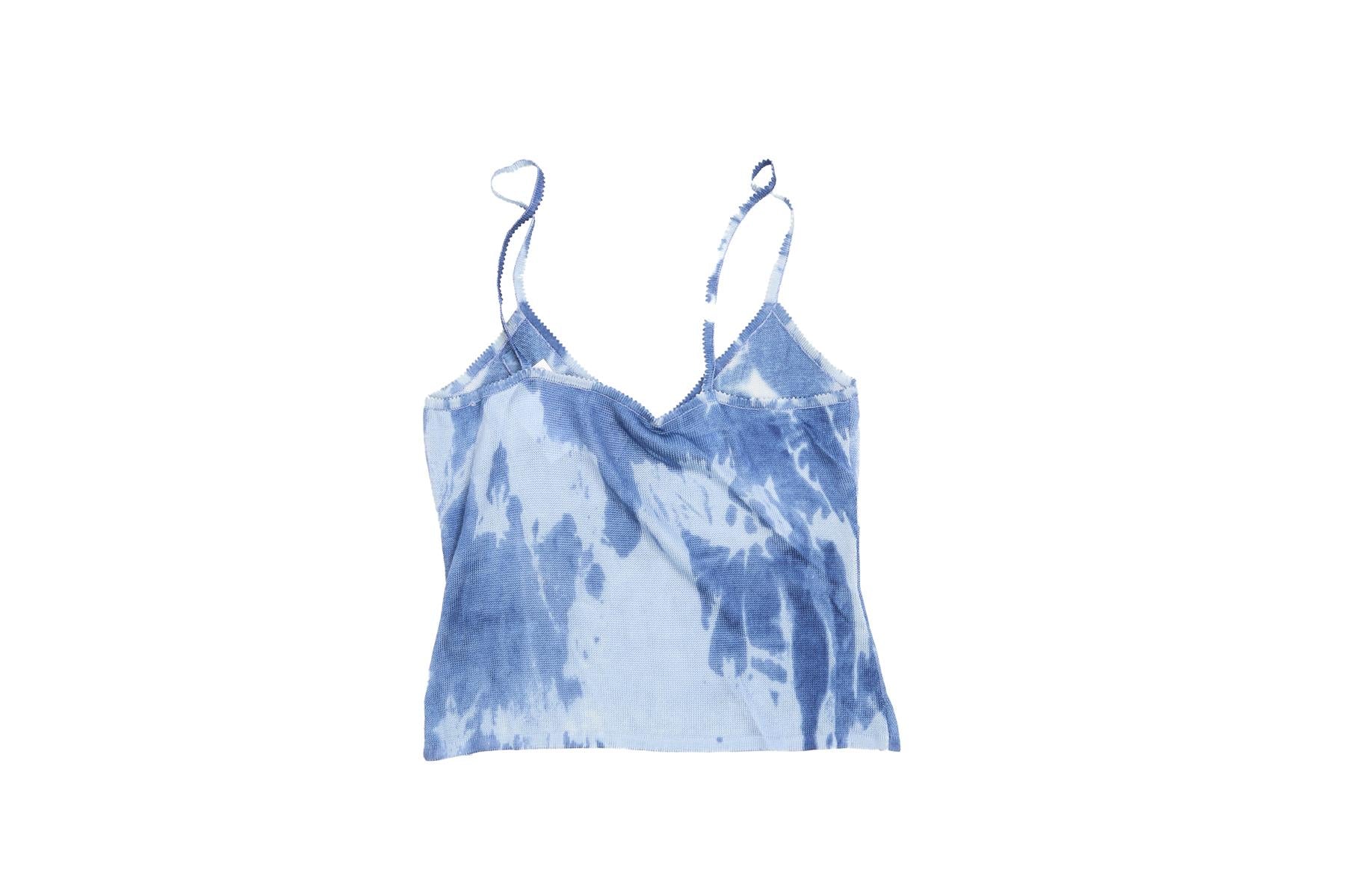 CHRISTIAN DIOR BLUE KNIT TOP FR 36 UK 8 - Image 4