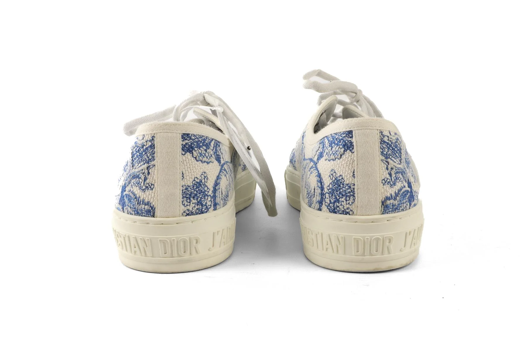 CHRISTIAN DIOR BLUE WALK'N'DIOR CANVAS SNEAKERS EU 39 UK 6 US 9 - Image 5