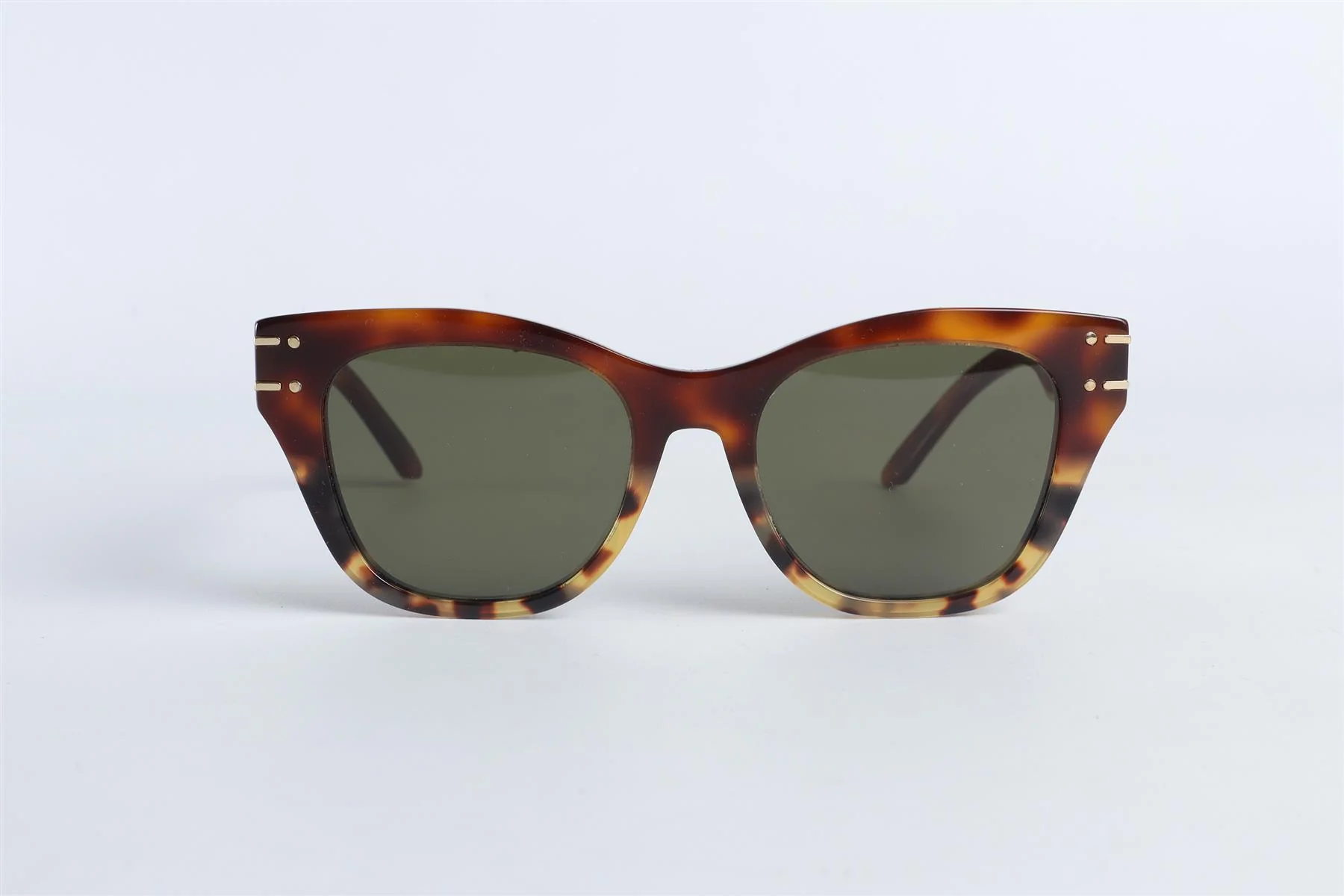 CHRISTIAN DIOR BROWN DIORSIGNATURE SQUARE FRAME ACETATE SUNGLASSES - Image 3