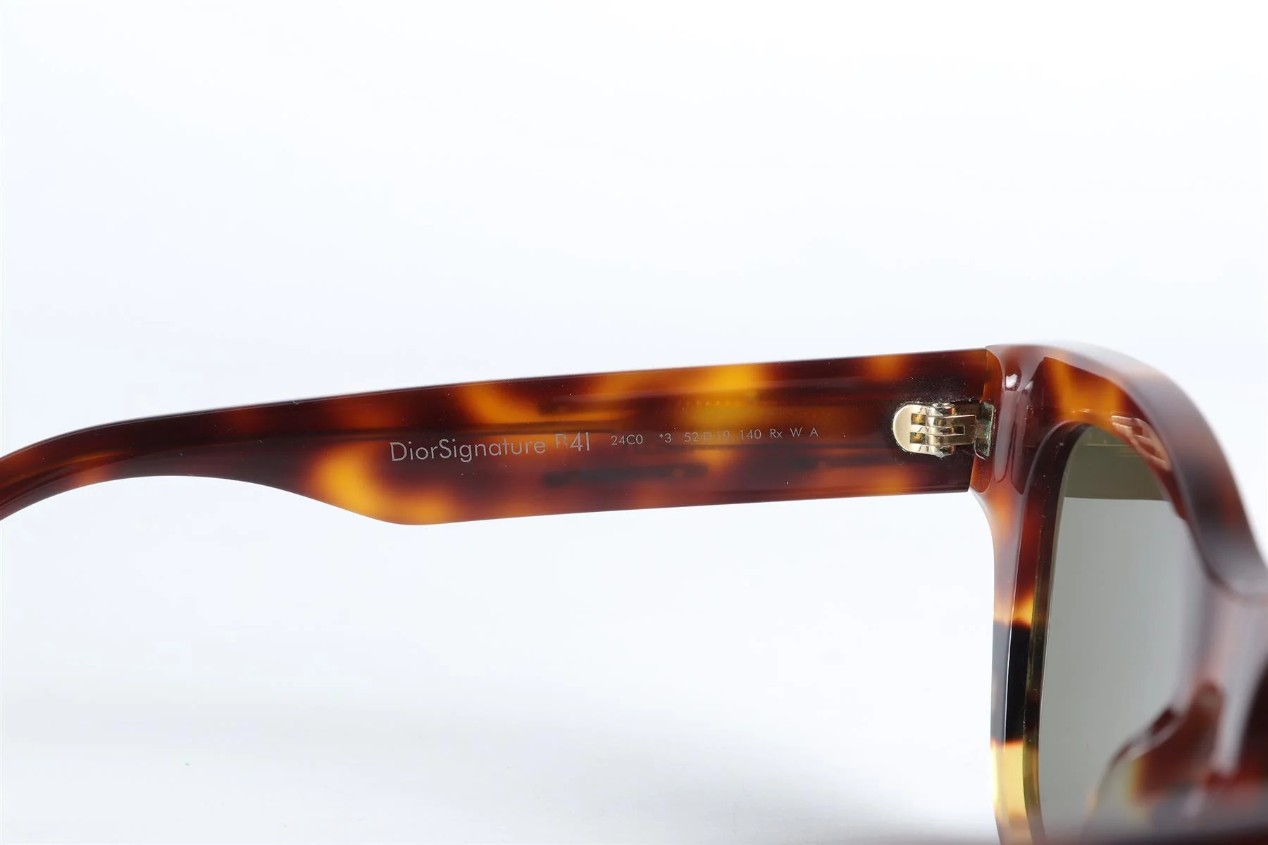 CHRISTIAN DIOR BROWN DIORSIGNATURE SQUARE FRAME ACETATE SUNGLASSES - Image 6