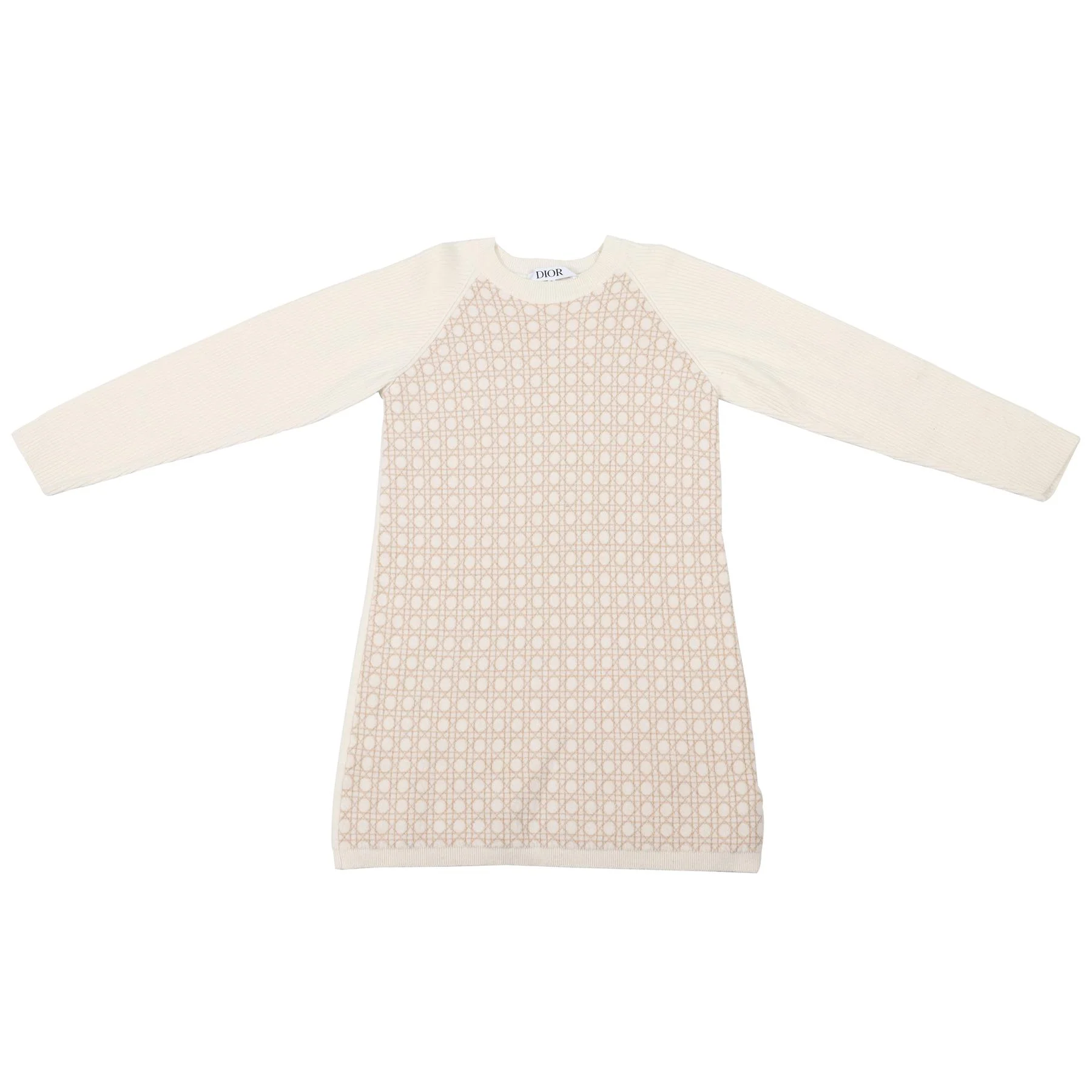 CHRISTIAN DIOR CREAM KIDS GIRLS WOOL DRESS 10 YEARS - Image 6