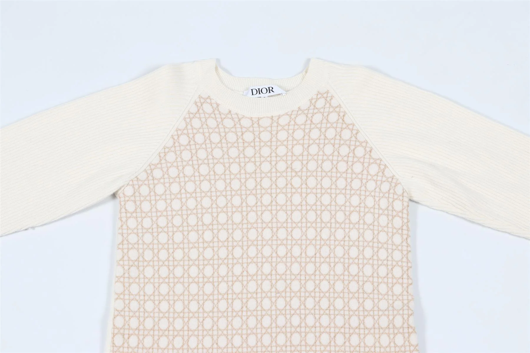 CHRISTIAN DIOR CREAM KIDS GIRLS WOOL DRESS 10 YEARS - Image 8