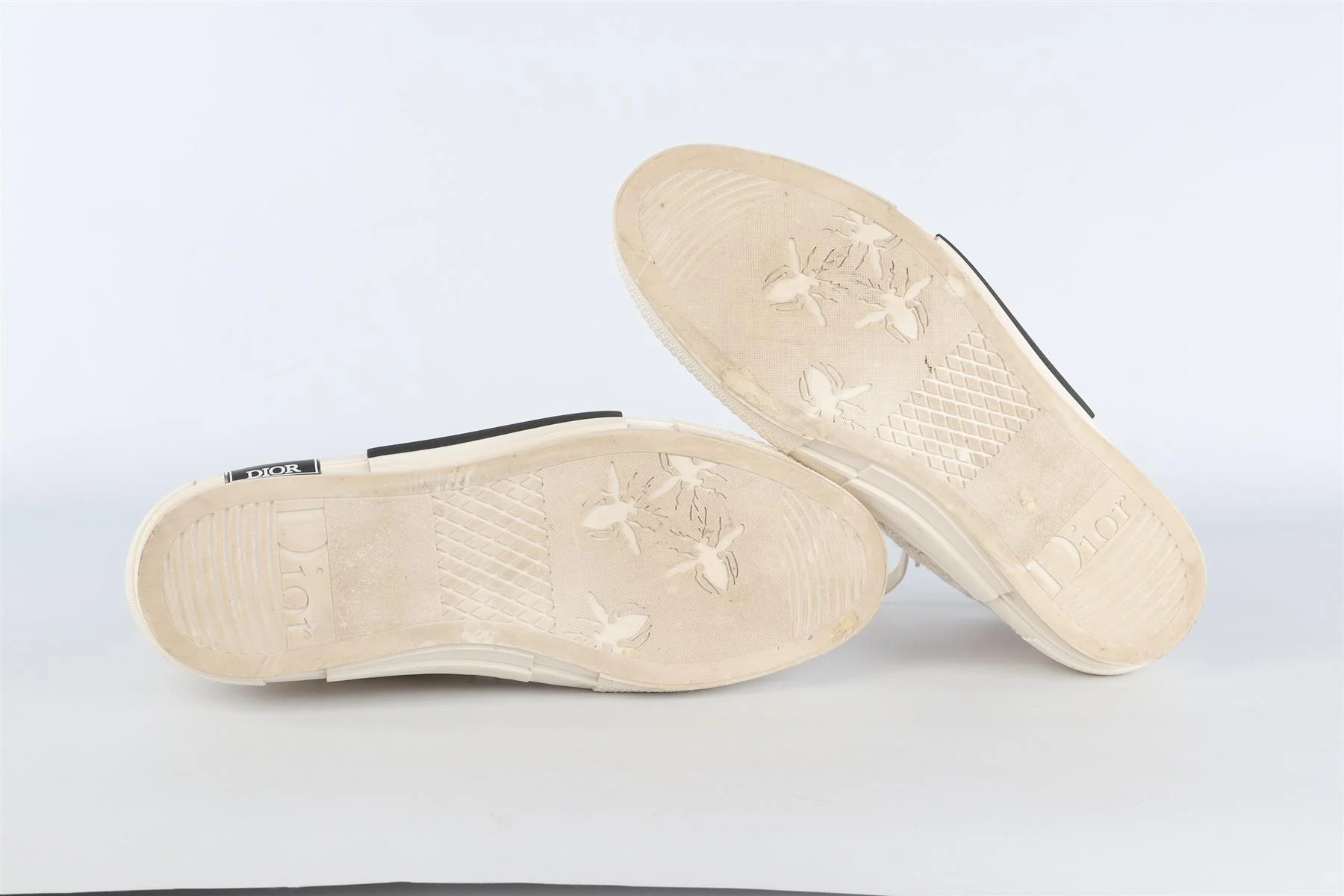 CHRISTIAN DIOR CREAM MEN'S B23 MACRAMÉ SNEAKERS EU 44 UK 10 US 11 - Image 6