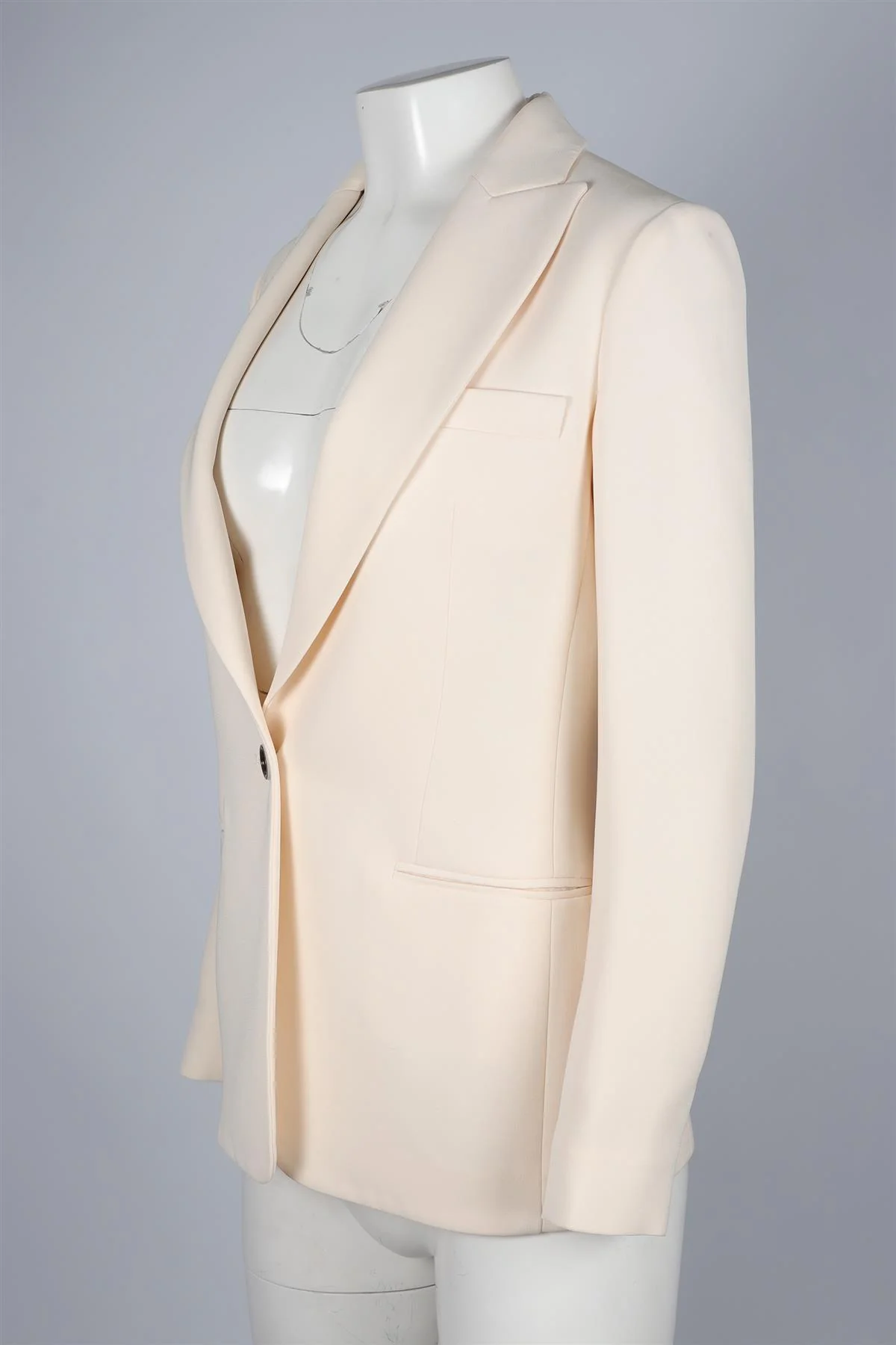 CHRISTIAN DIOR CREAM SILK BLAZER FR 38 UK 10 - Image 3