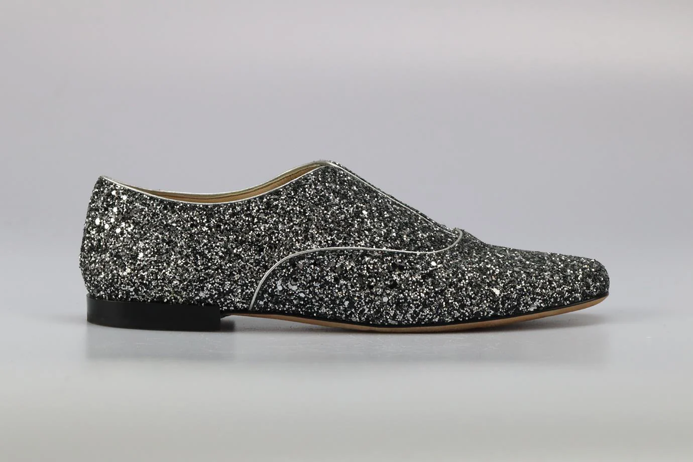 CHRISTIAN DIOR GLITTERED LEATHER BROGUES EU 40.5 UK 7.5 US 10.5 - Image 2