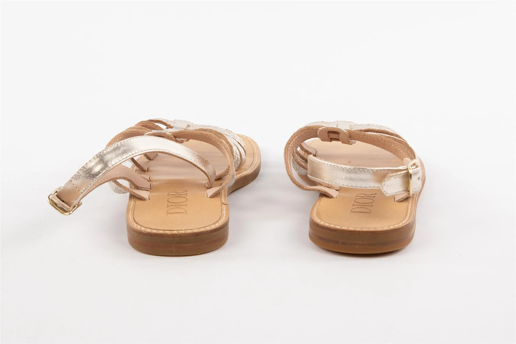CHRISTIAN DIOR GOLD KIDS GIRLS SANDALS EU 28 UK 9.5 US 10.5 - Image 4