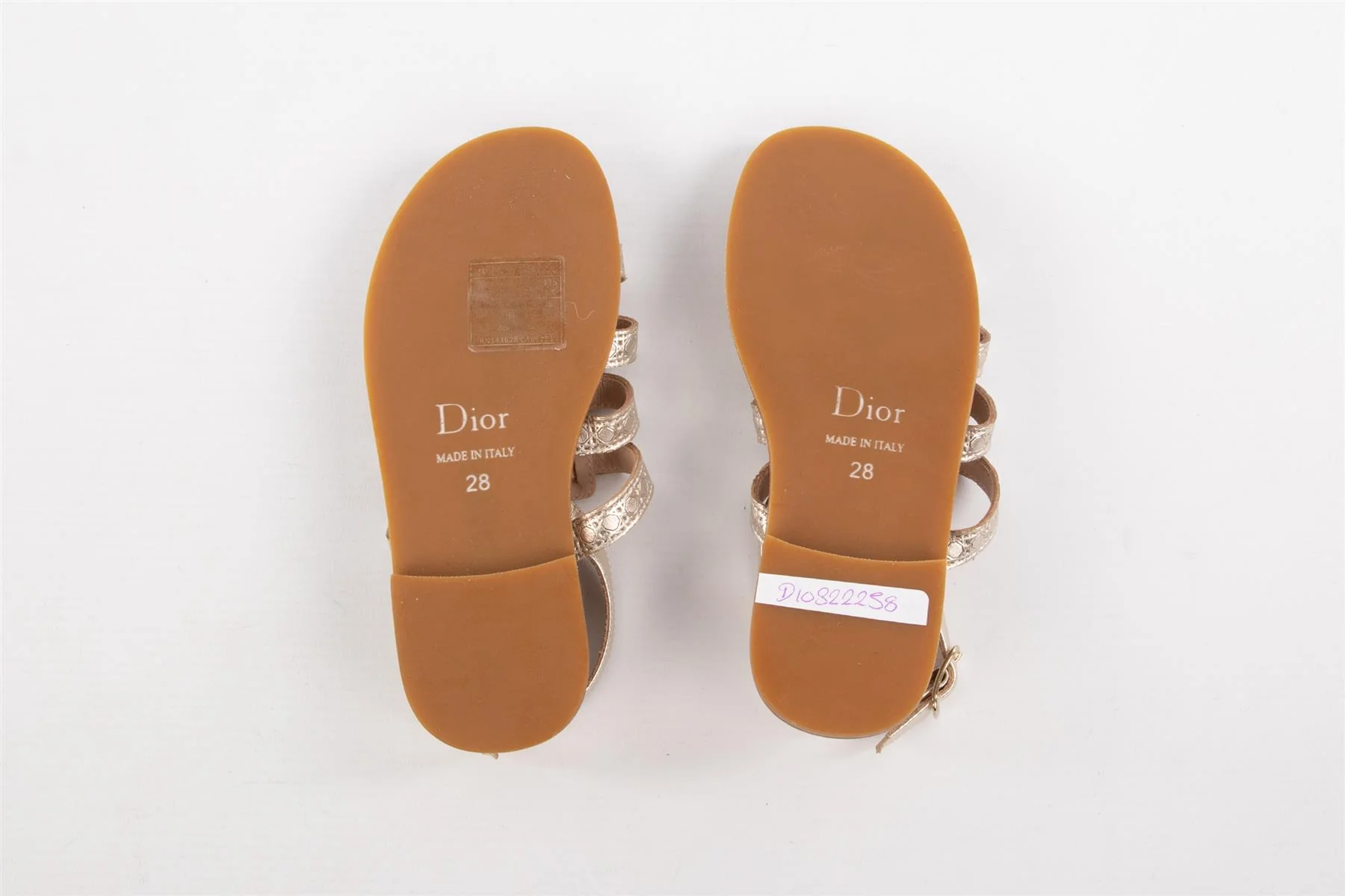 CHRISTIAN DIOR GOLD KIDS GIRLS SANDALS EU 28 UK 9.5 US 10.5 - Image 5