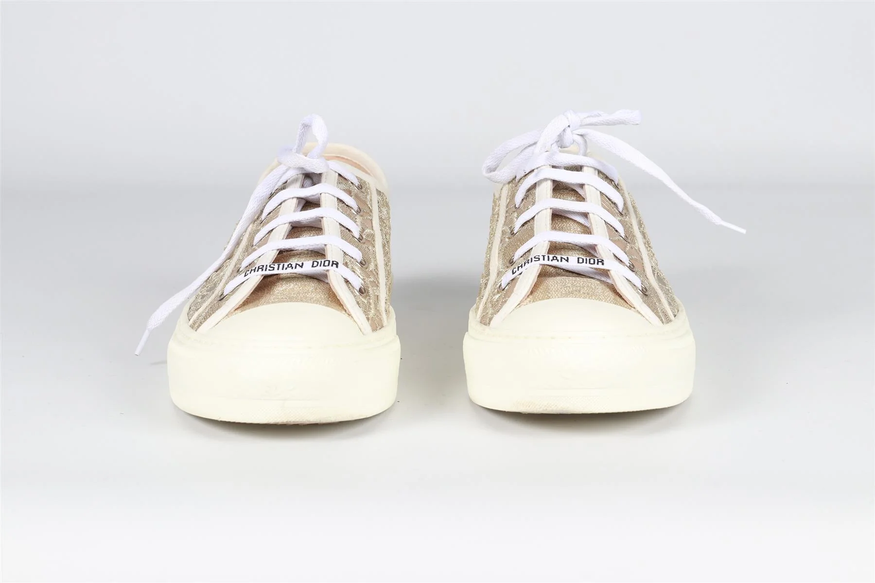 CHRISTIAN DIOR GOLD WALK'N'DIOR MESH SNEAKERS EU 40 UK 7 US 10 - Image 3
