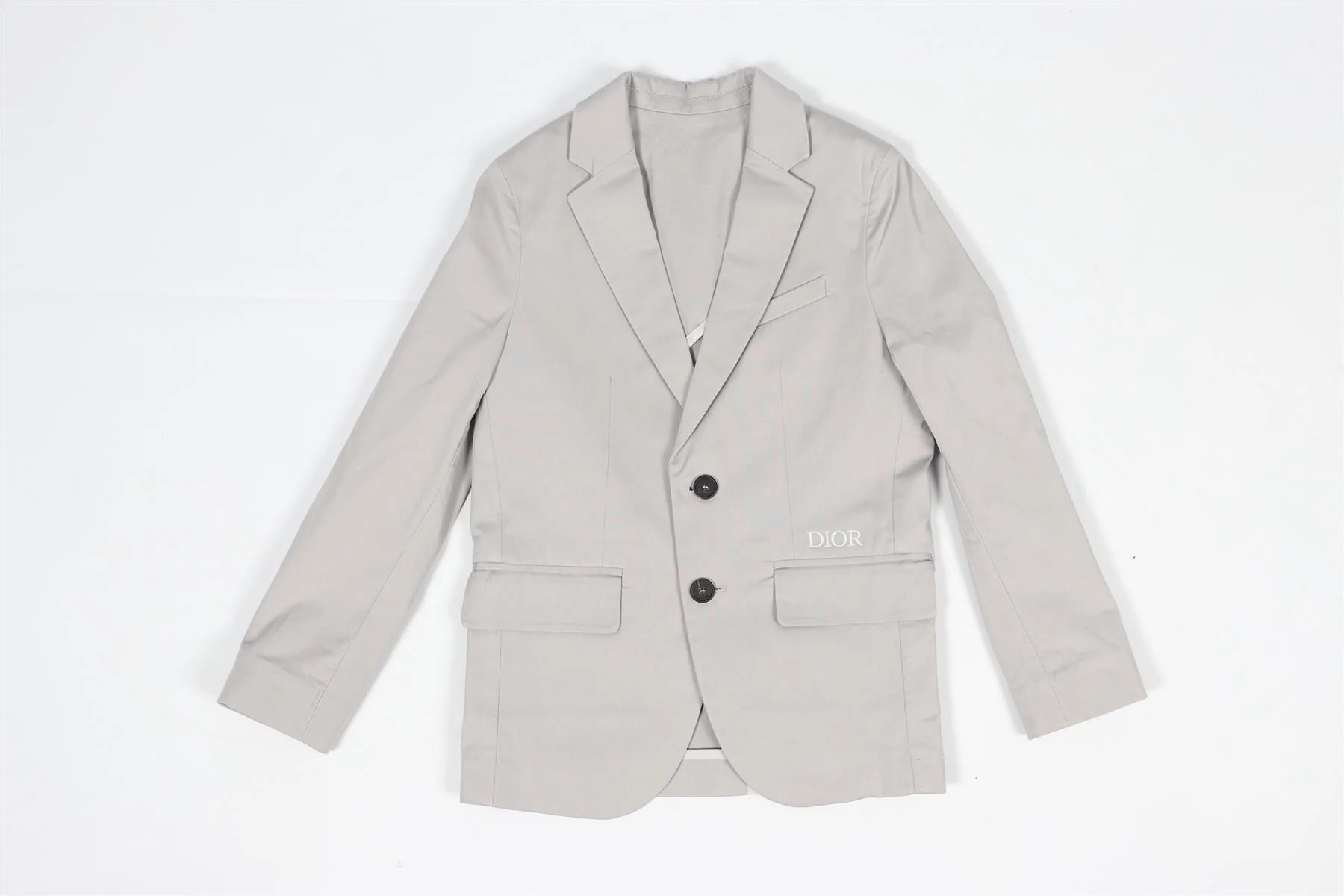 CHRISTIAN DIOR GREY KIDS BOYS COTTON BLEND SUIT 8 YEARS - Image 3