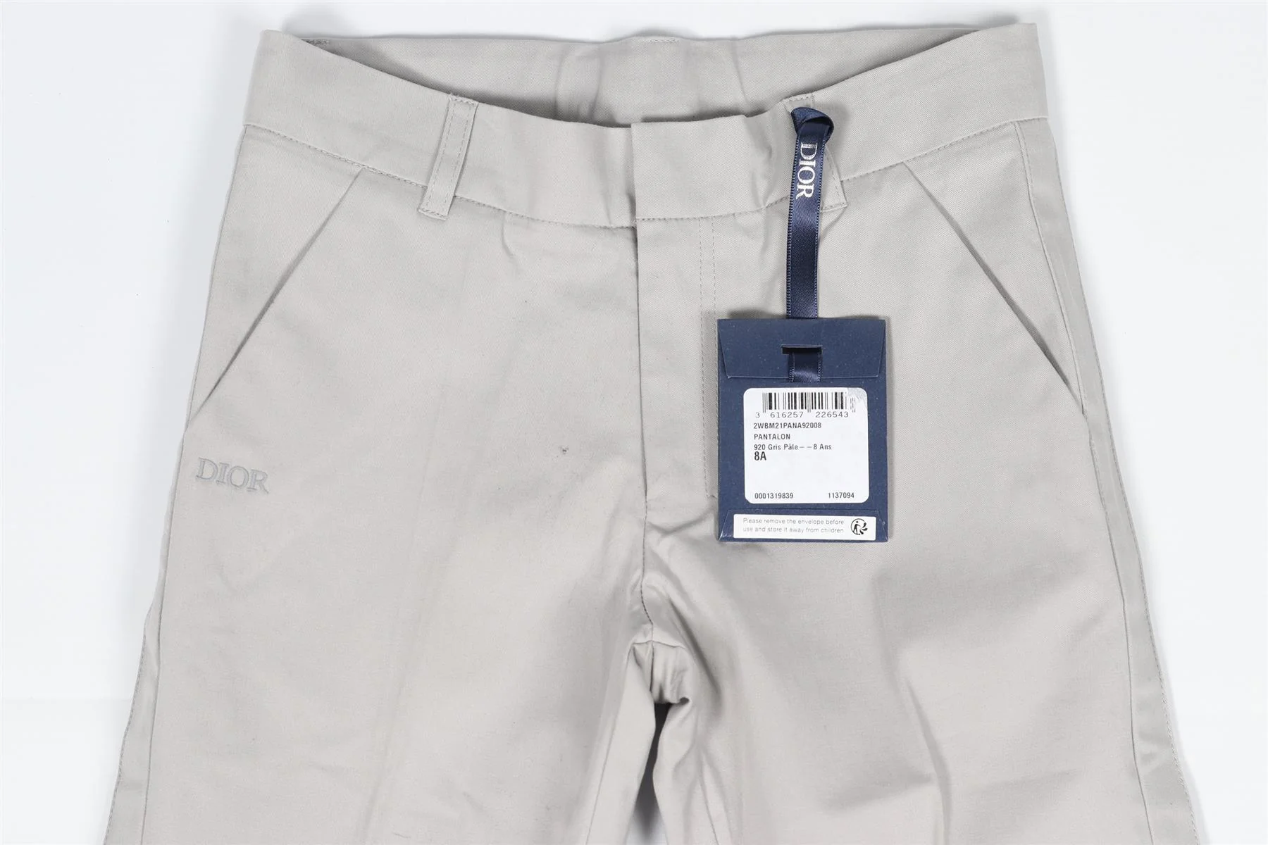 CHRISTIAN DIOR GREY KIDS BOYS COTTON BLEND SUIT 8 YEARS - Image 9