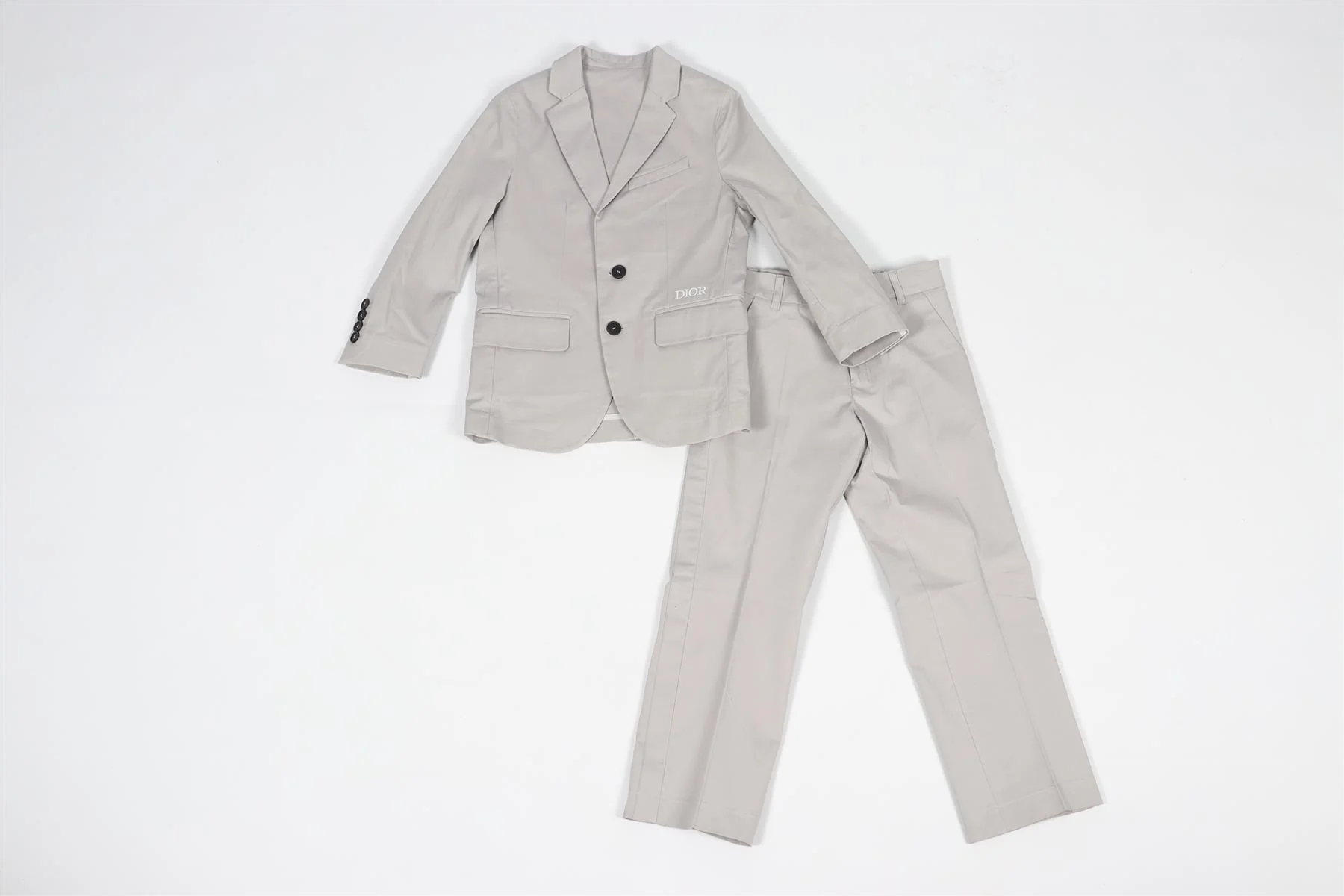 CHRISTIAN DIOR GREY KIDS BOYS COTTON BLEND SUIT 8 YEARS - Image 14