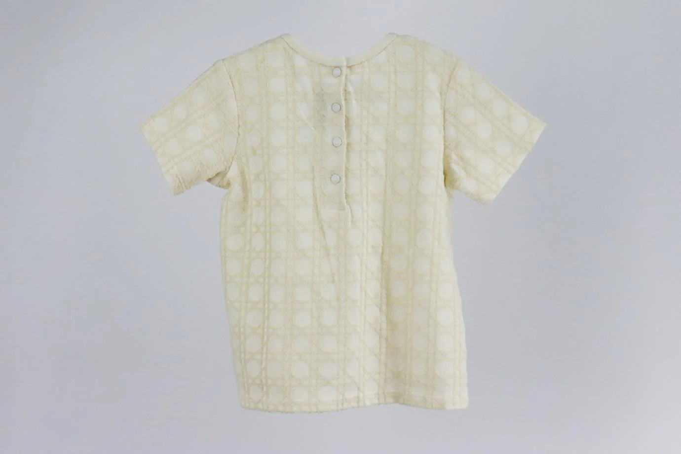 CHRISTIAN DIOR KIDS GIRLS MICROCANNAGE COTTON TOP 24 MONTHS - Image 3