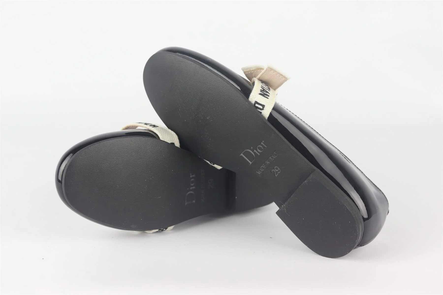 CHRISTIAN DIOR KIDS GIRLS MISS B PATENT LEATHER SHOES EU 29 UK 11 - Image 5