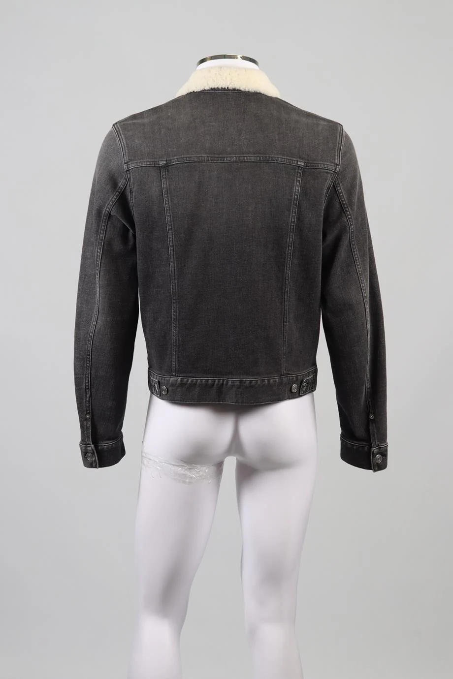 CHRISTIAN DIOR MEN'S SHEARLING AND DENIM JACKET IT 50 UK/US 40 FR 50 - Image 4