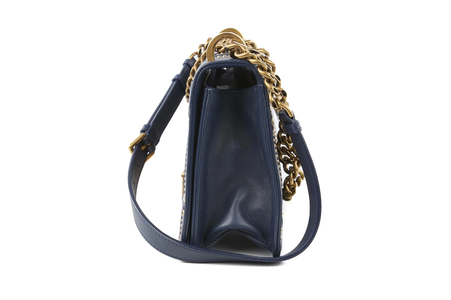 CHRISTIAN DIOR NAVY DIORAMA MEDIUM LEATHER SHOULDER BAG - Image 6