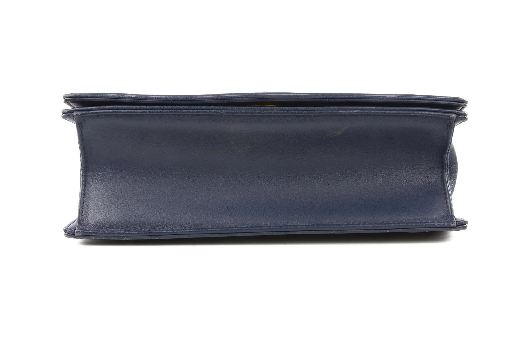 CHRISTIAN DIOR NAVY DIORAMA MEDIUM LEATHER SHOULDER BAG - Image 8