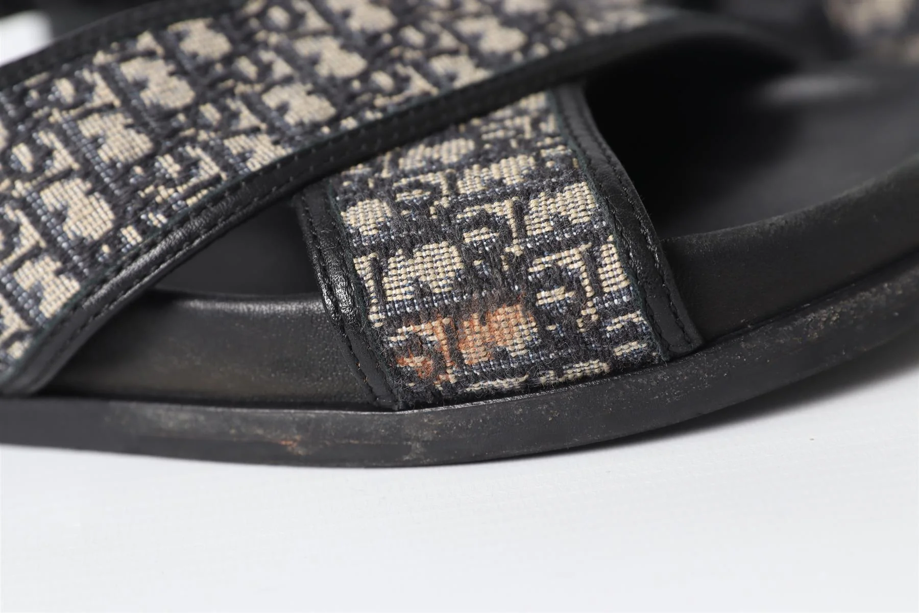 CHRISTIAN DIOR NAVY KIDS BOYS LEATHER SANDALS EU 32 - Image 10
