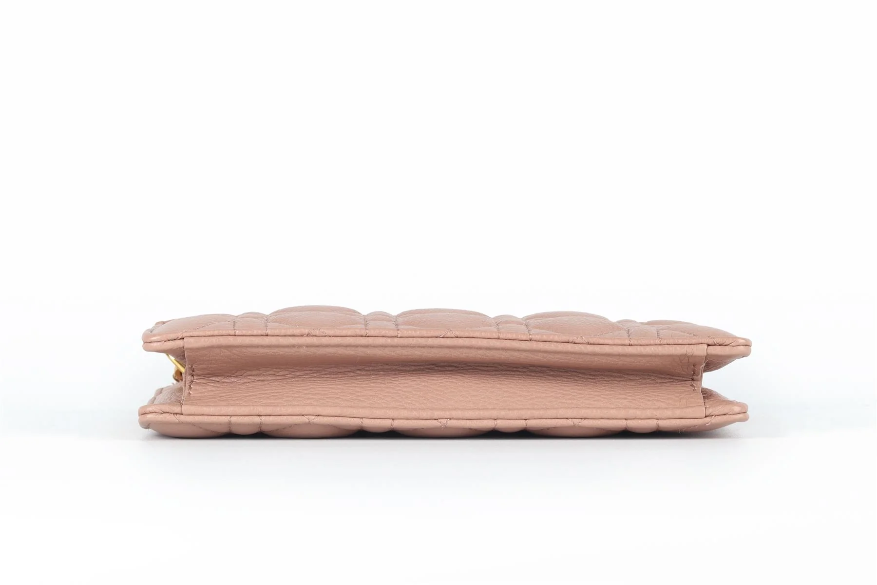 CHRISTIAN DIOR NUDE 2022 CARO CANNAGE LEATHER SHOULDER BAG - Image 8