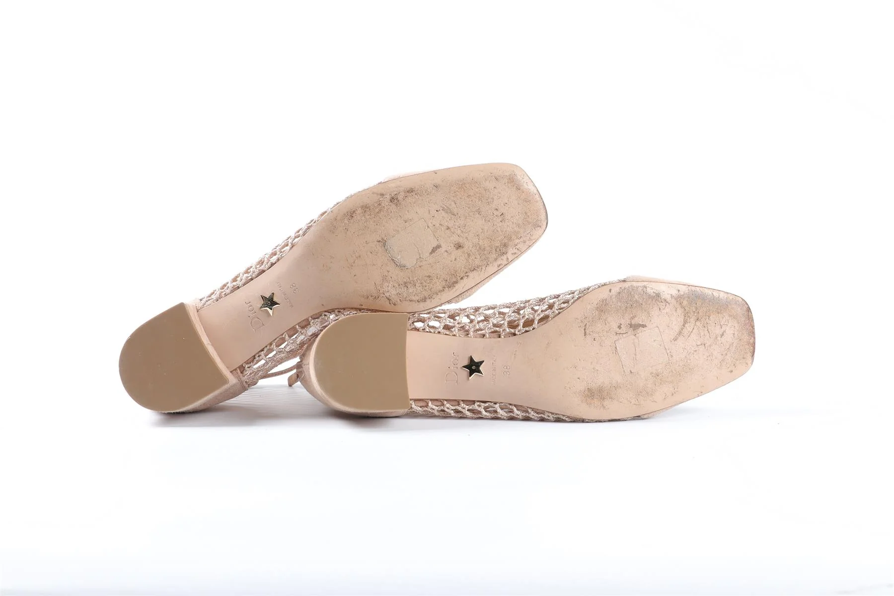CHRISTIAN DIOR NUDE NAUGHTILY-D SUEDE ANKLE BOOTS EU 38 UK 5 US 8 - Image 6