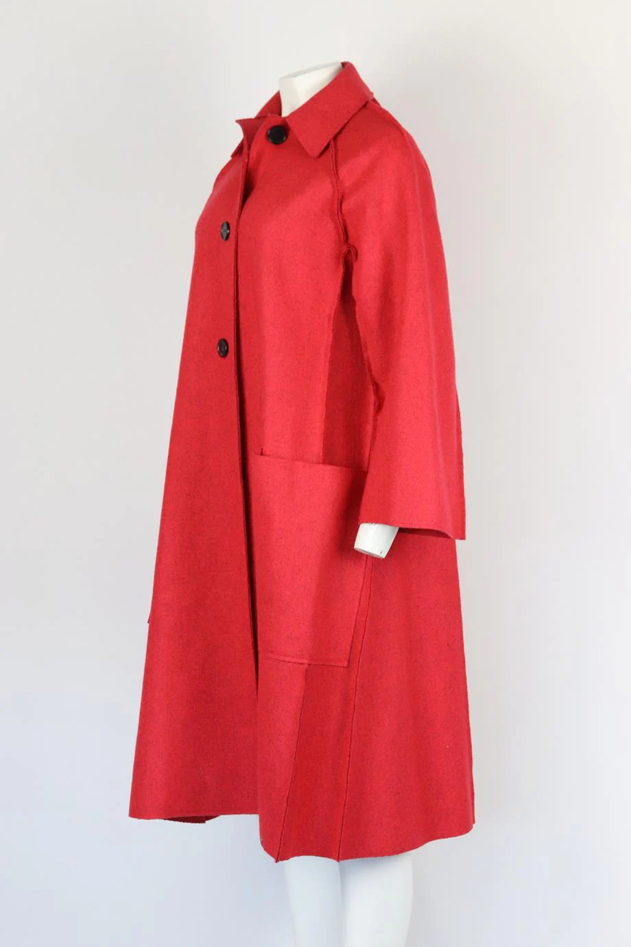 CHRISTIAN DIOR OVERSIZED WOOL COAT FR 34 UK 6 - Image 3