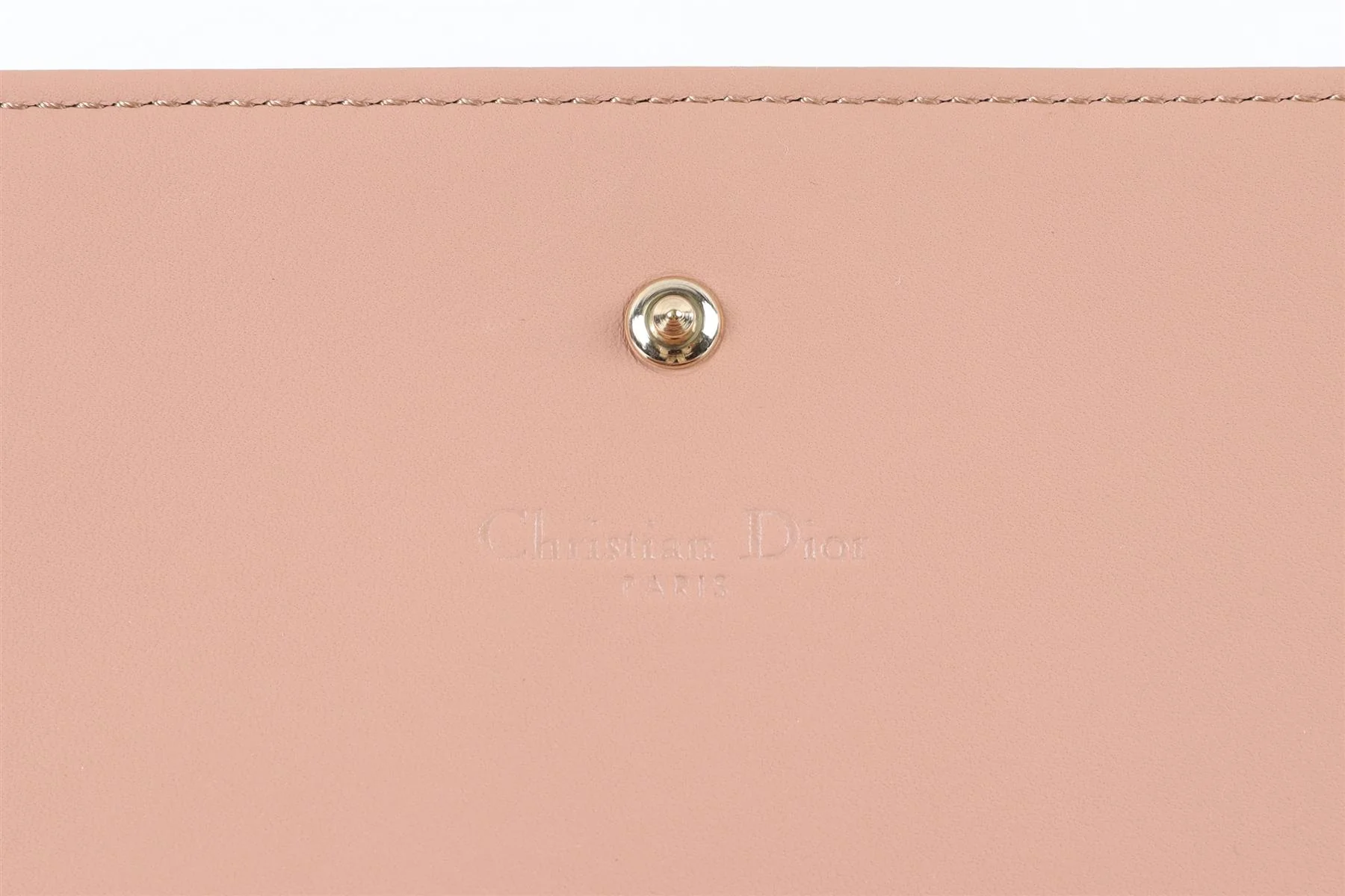 CHRISTIAN DIOR PINK DIORAMA CROISIERE LEATHER WALLET ON CHAIN - Image 10