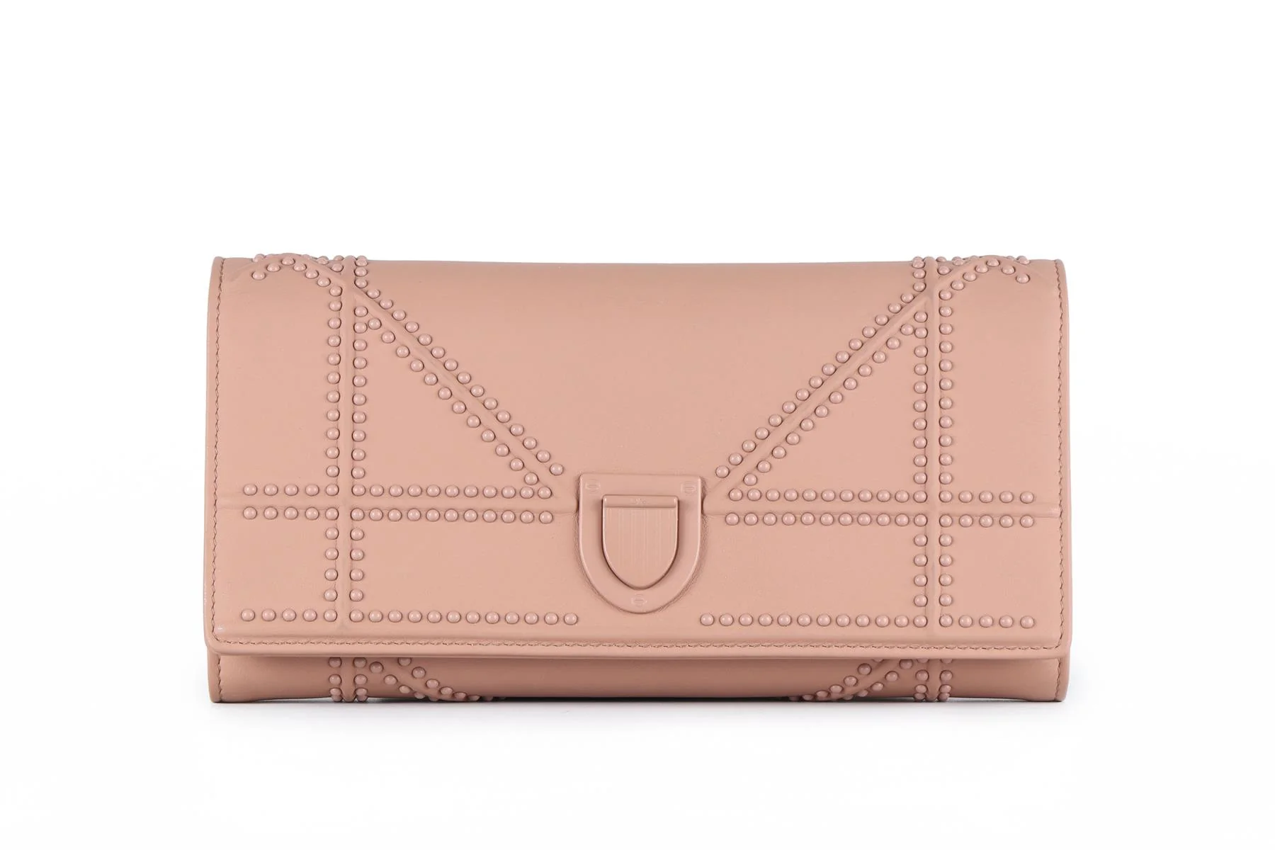CHRISTIAN DIOR PINK DIORAMA CROISIERE LEATHER WALLET ON CHAIN - Image 2