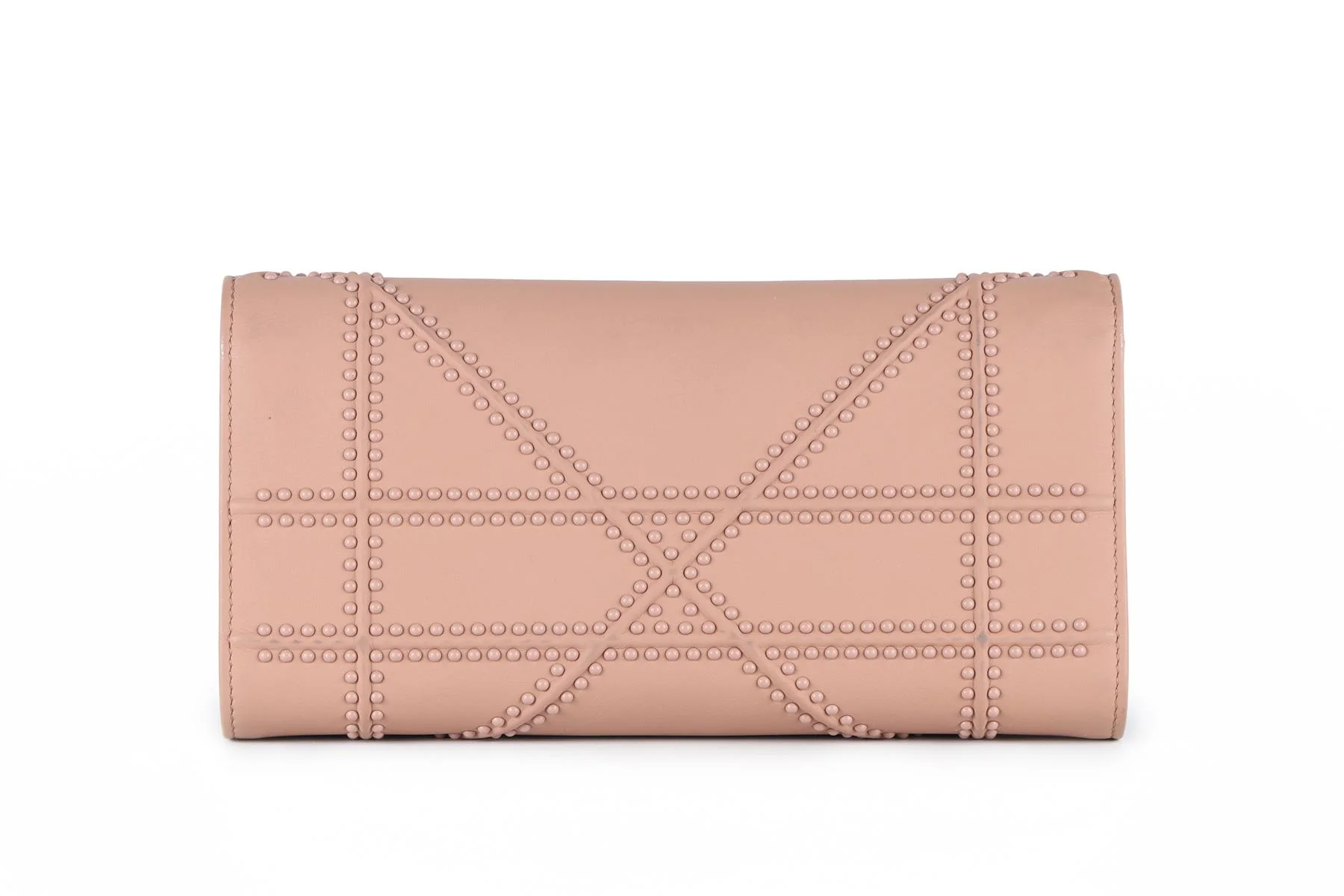 CHRISTIAN DIOR PINK DIORAMA CROISIERE LEATHER WALLET ON CHAIN - Image 7