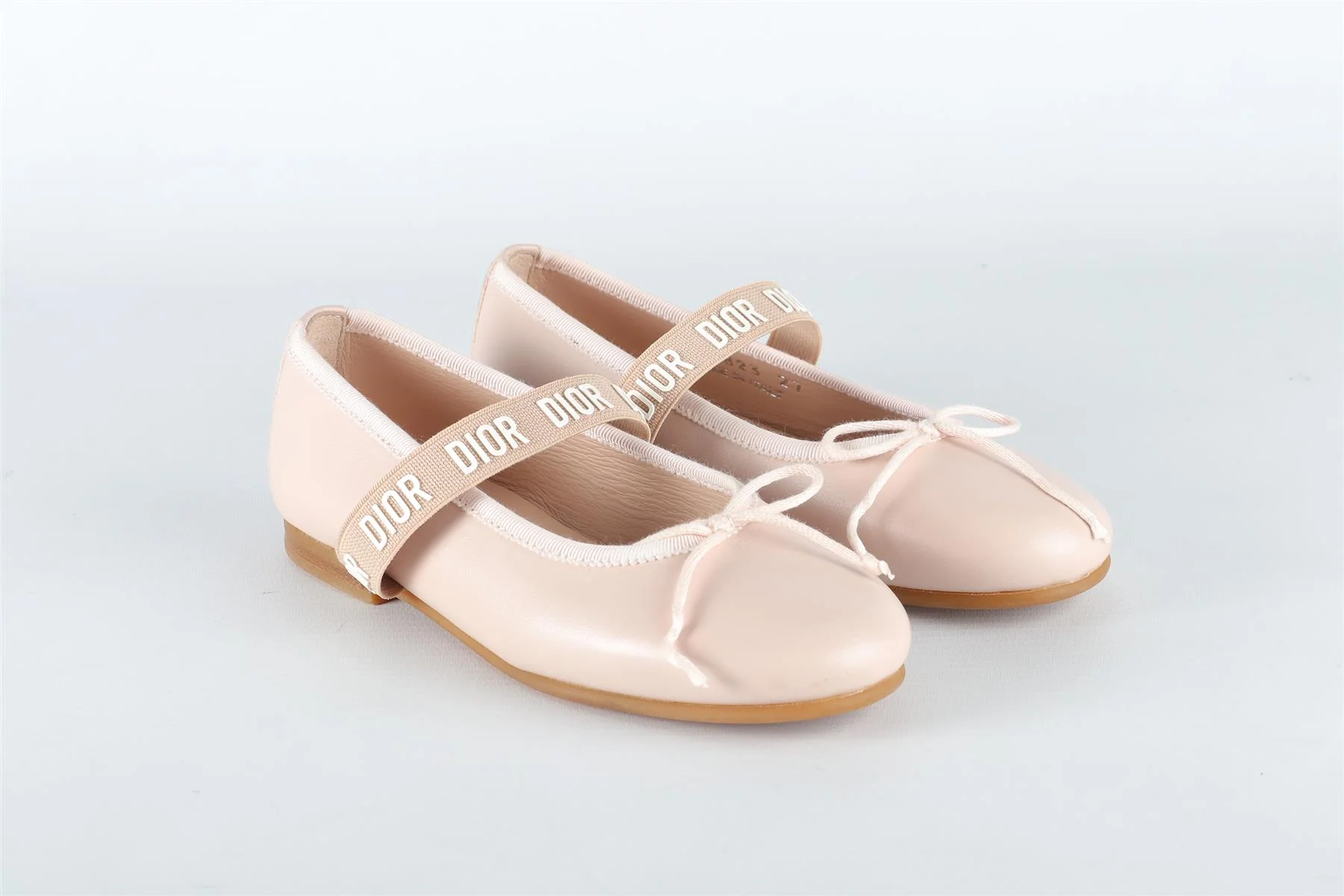 CHRISTIAN DIOR PINK KIDS GIRLS BALLET FLATS EU 27 UK 9 US 10 - Image 2
