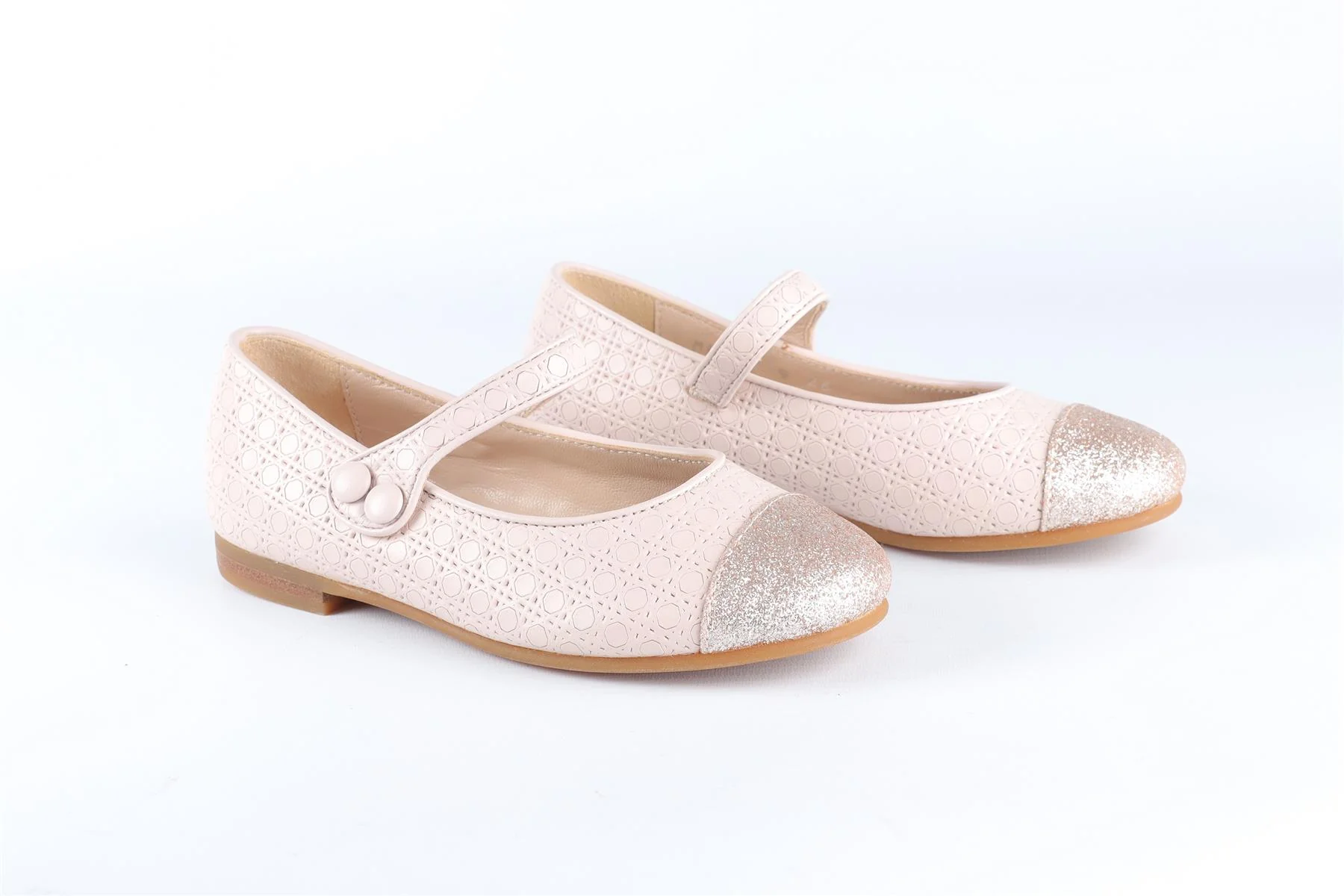 CHRISTIAN DIOR PINK KIDS GIRLS LEATHER BALLET FLATS EU 26 UK 8.5 US 9 - Image 2