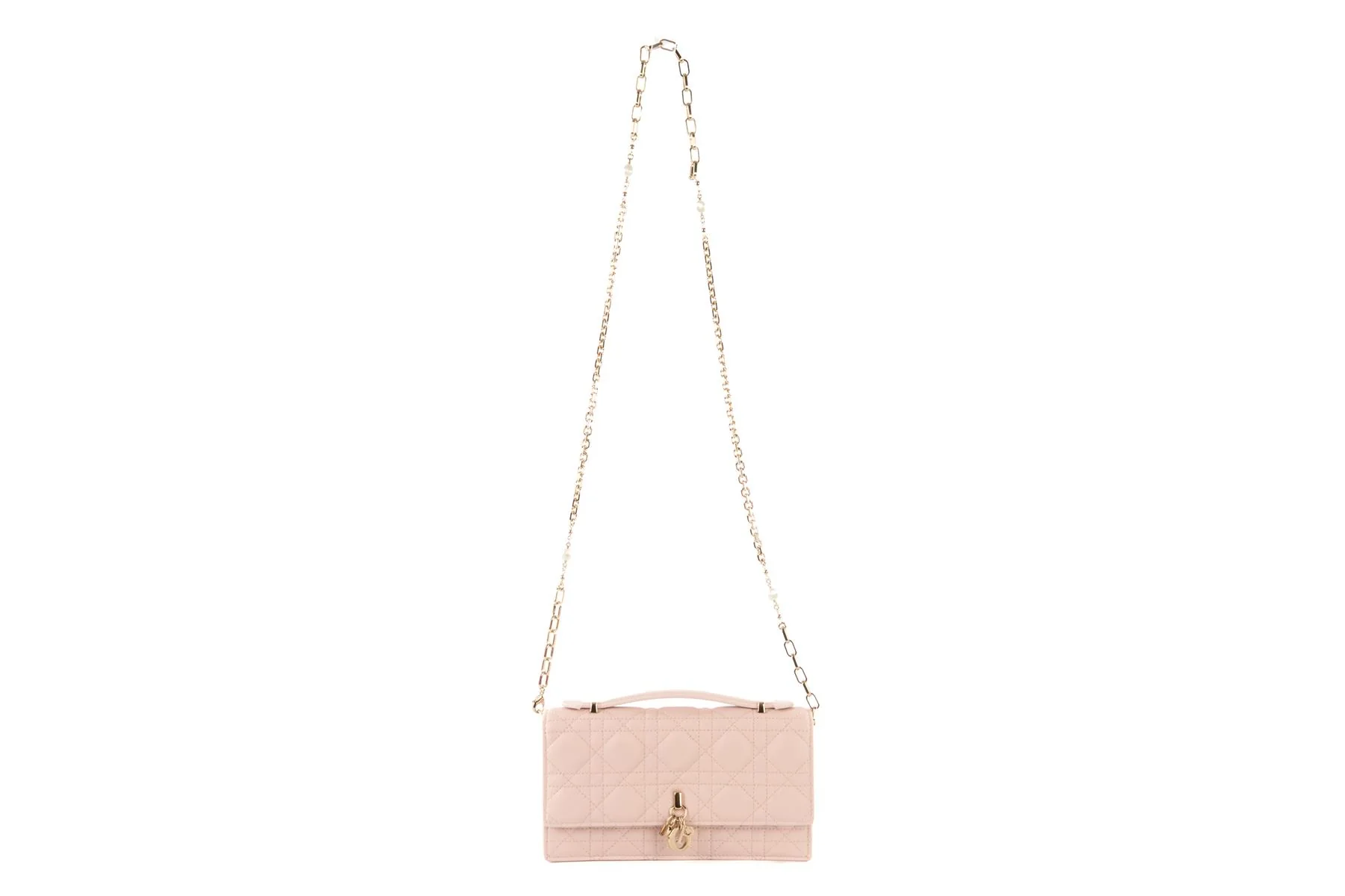 CHRISTIAN DIOR PINK MY DIOR MINI CANNAGE LEATHER CROSSBODY BAG - Image 3