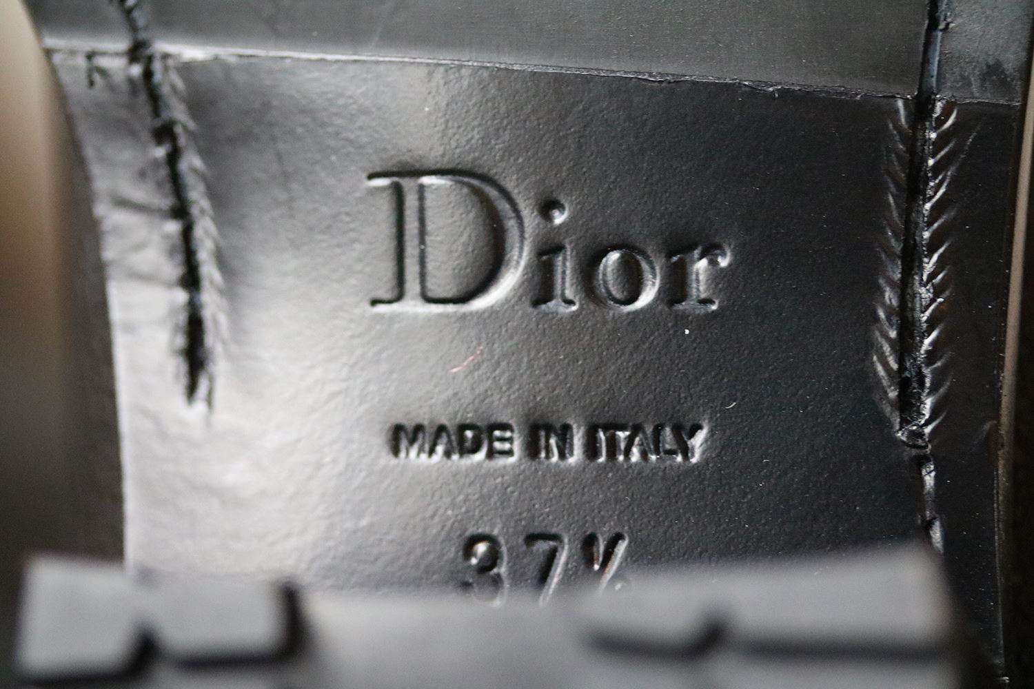 CHRISTIAN DIOR QUILTED LEATHER OVER-THE-KNEE BOOTS EU 37.5 UK 4.5 US 7.5 - Image 7