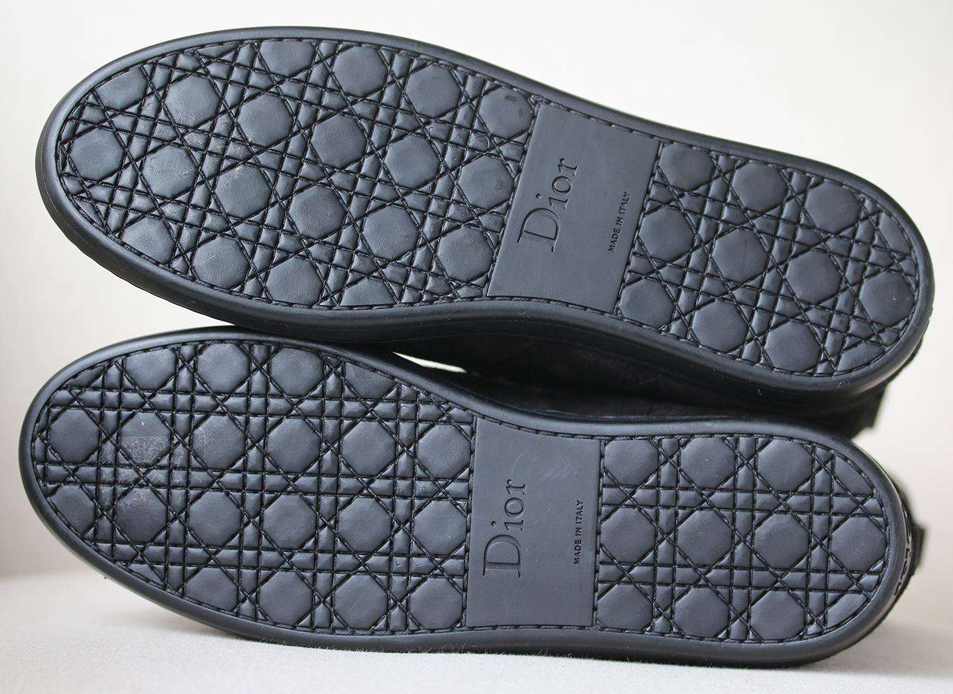 CHRISTIAN DIOR QUILTED SHEARLING LINED SUEDE BOOTS EU 38 UK 5 US 8 - Image 5