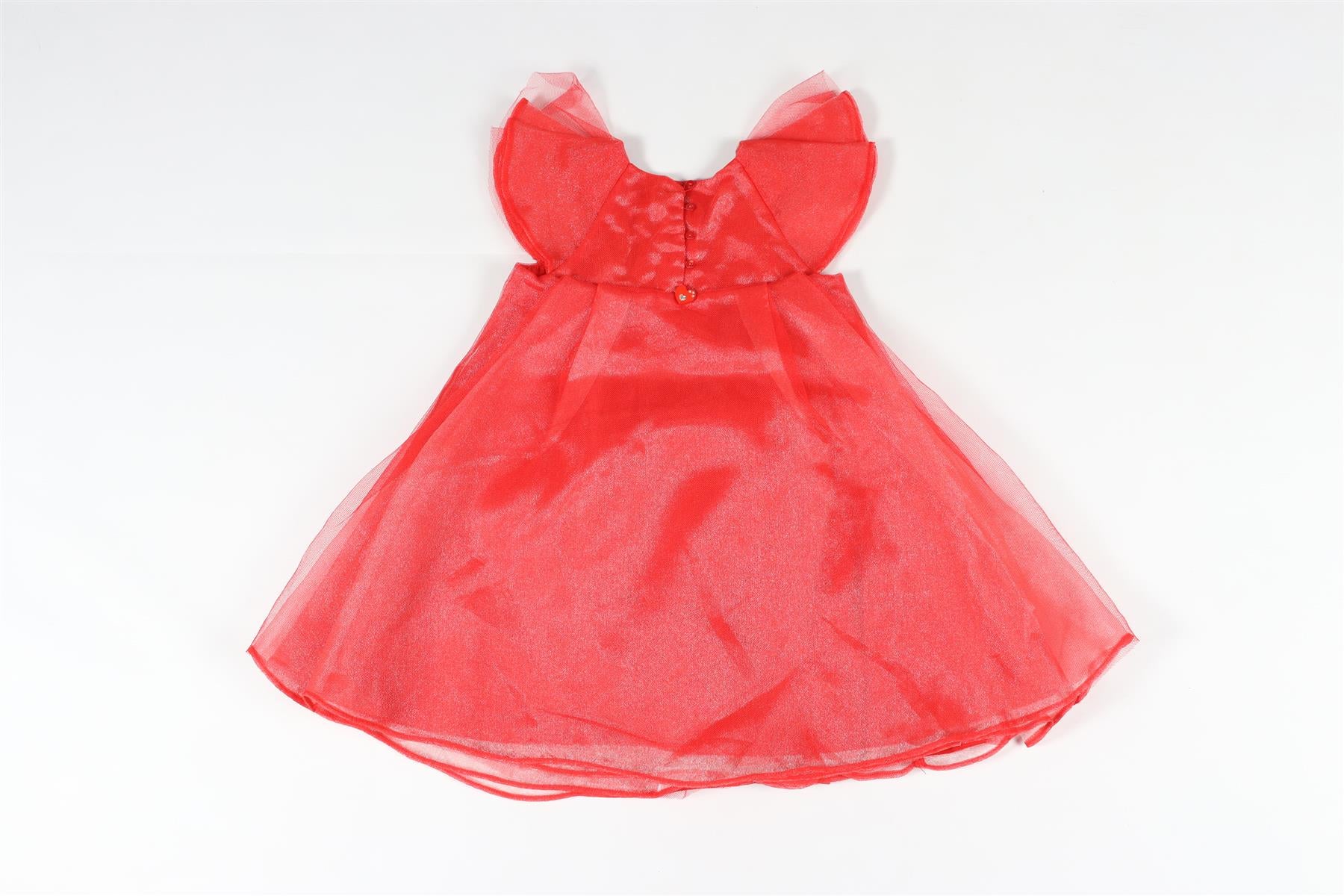 CHRISTIAN DIOR RED KIDS TULLE DRESS 4 YEARS - Image 4