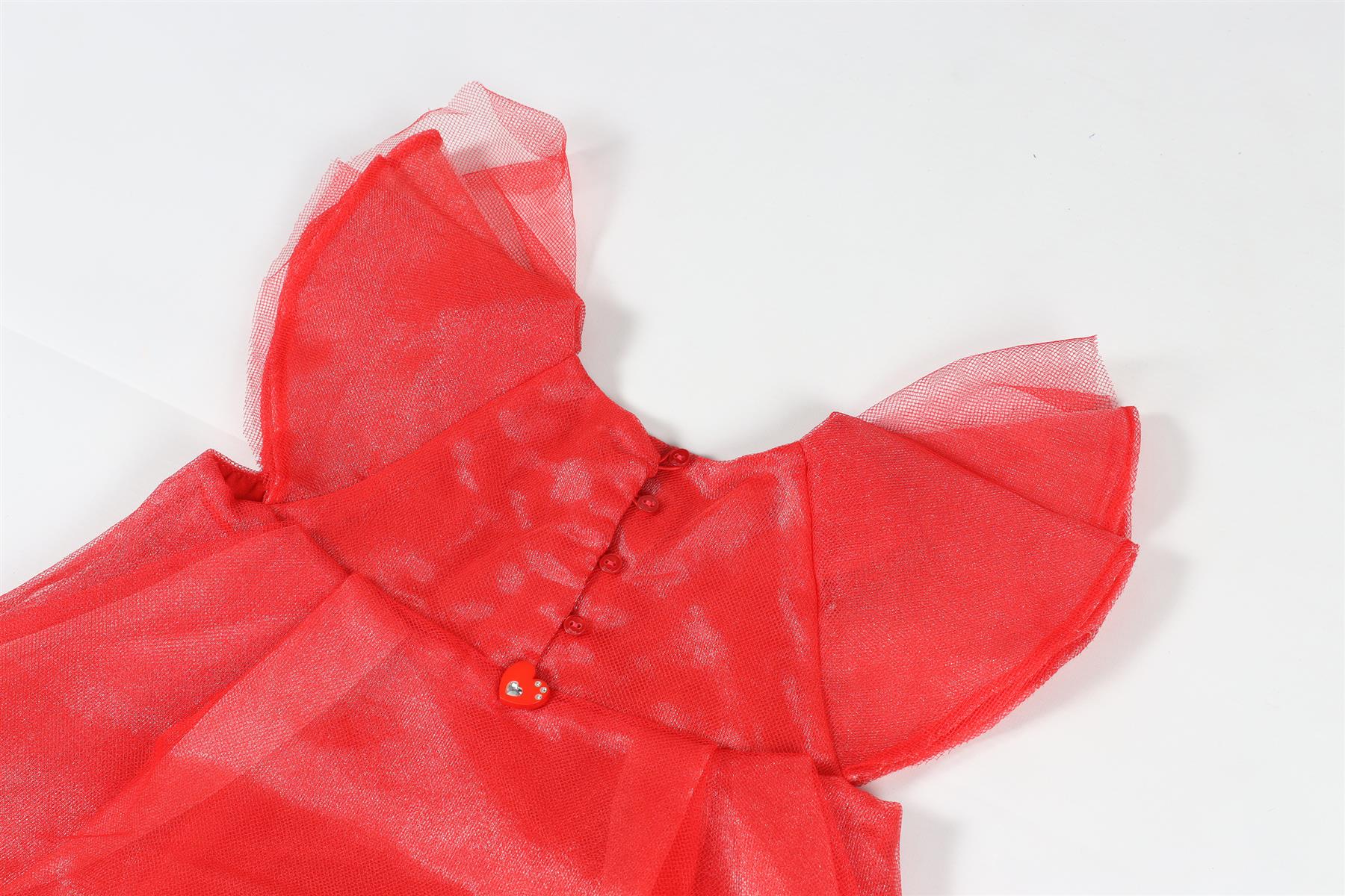CHRISTIAN DIOR RED KIDS TULLE DRESS 4 YEARS - Image 5